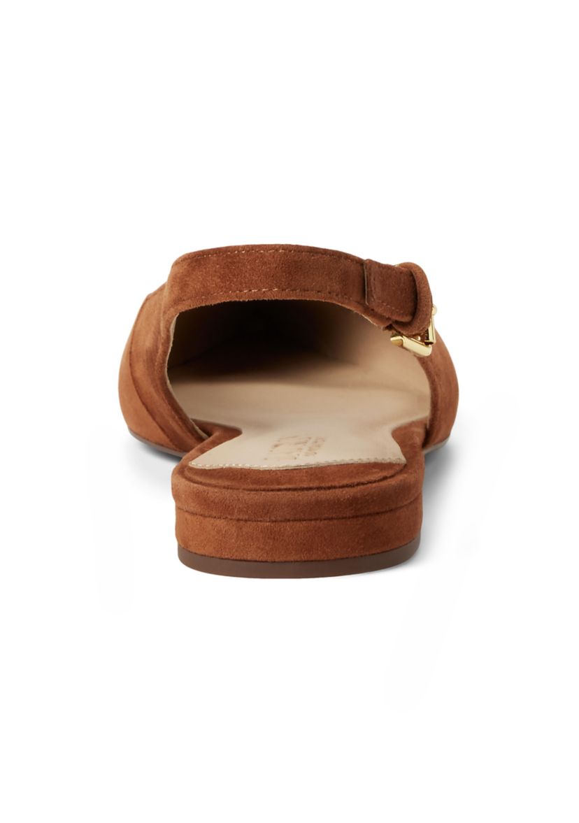 Londyn Suede Slingback Flats