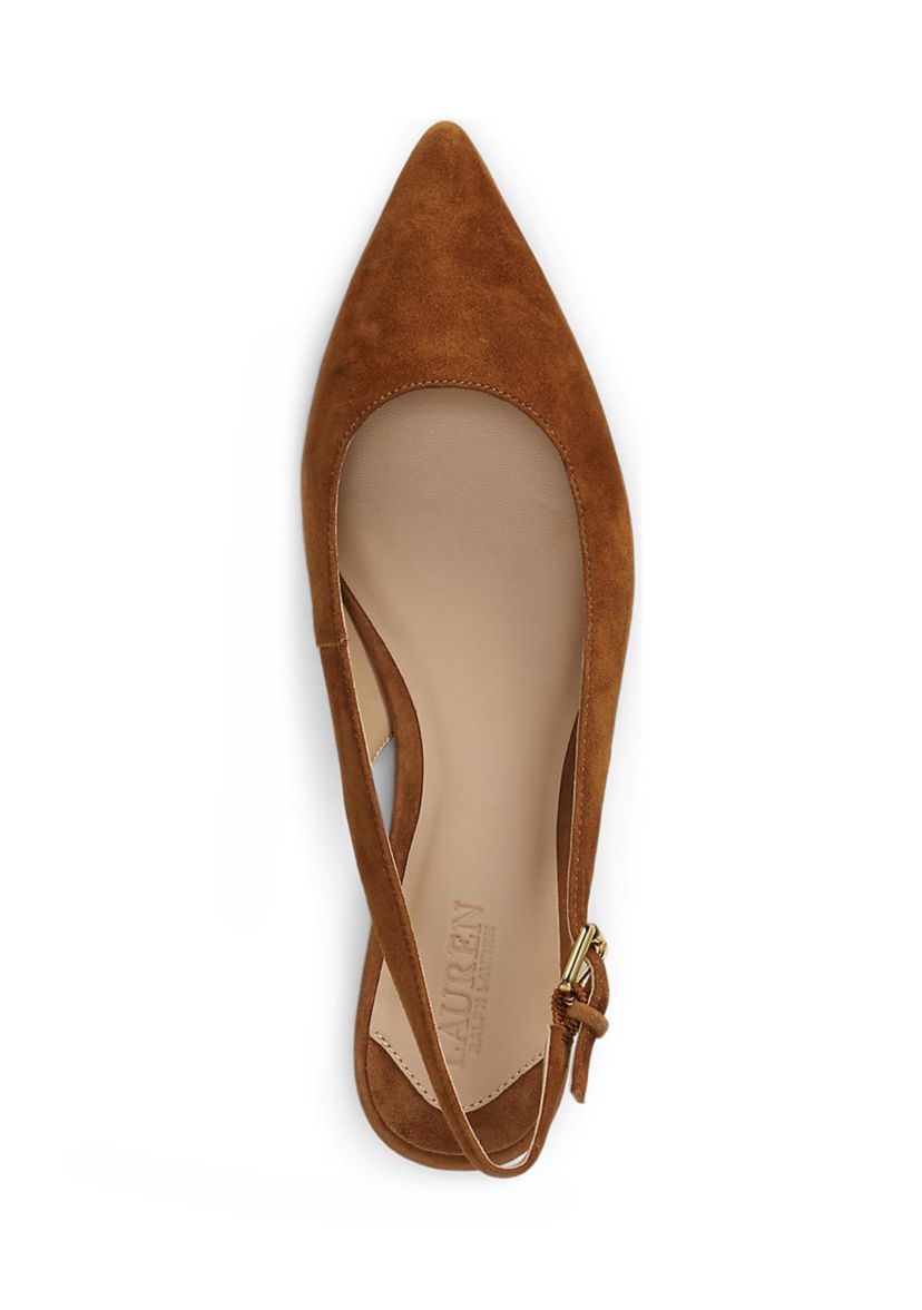 Londyn Suede Slingback Flats