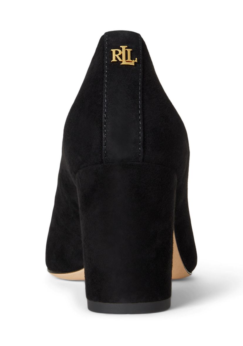 Lanette Suede Block Heel Pumps