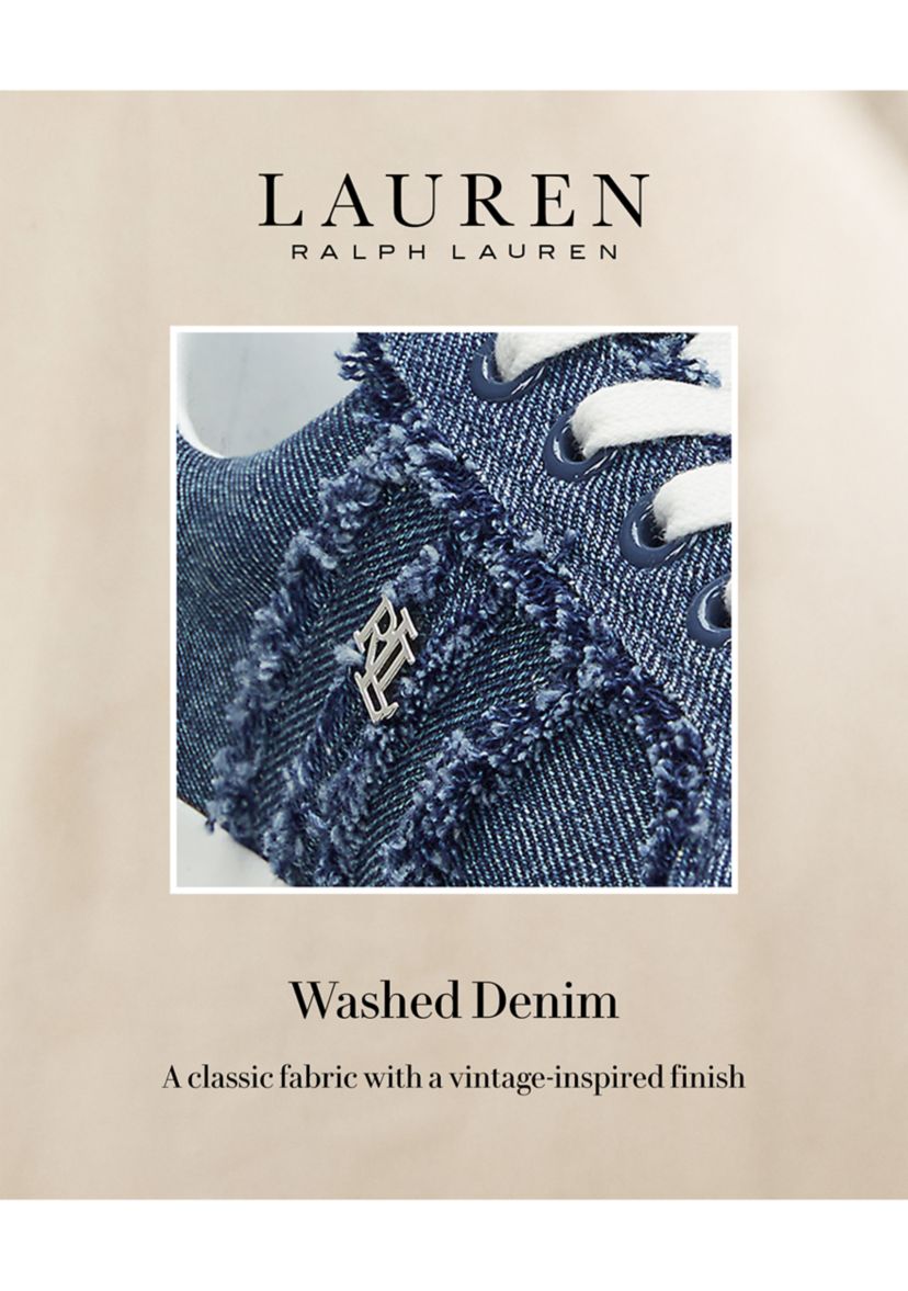Janson Frayed Denim Sneakers