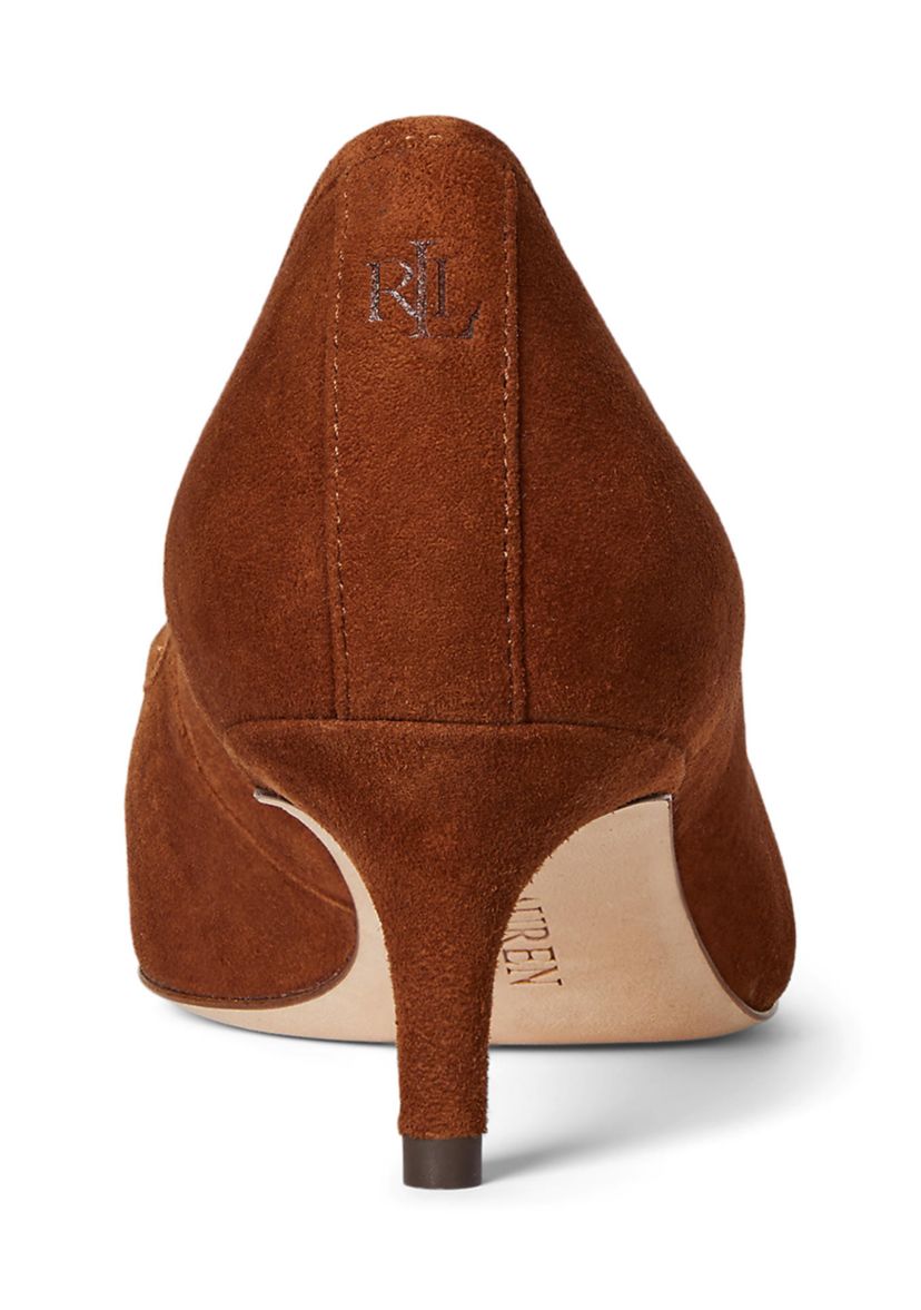 Adrienne Suede Kiltie Pump