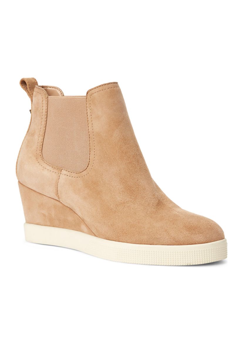 Reade Suede Wedge Sneakers