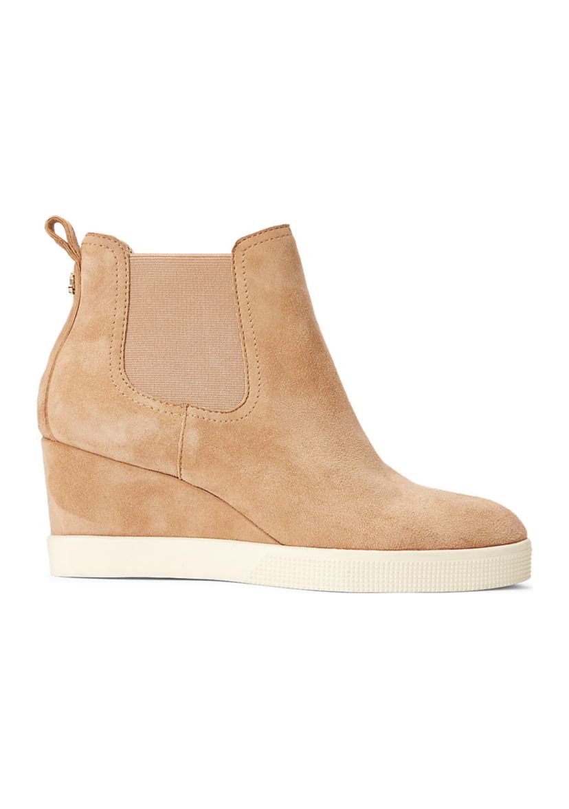 Reade Suede Wedge Sneakers