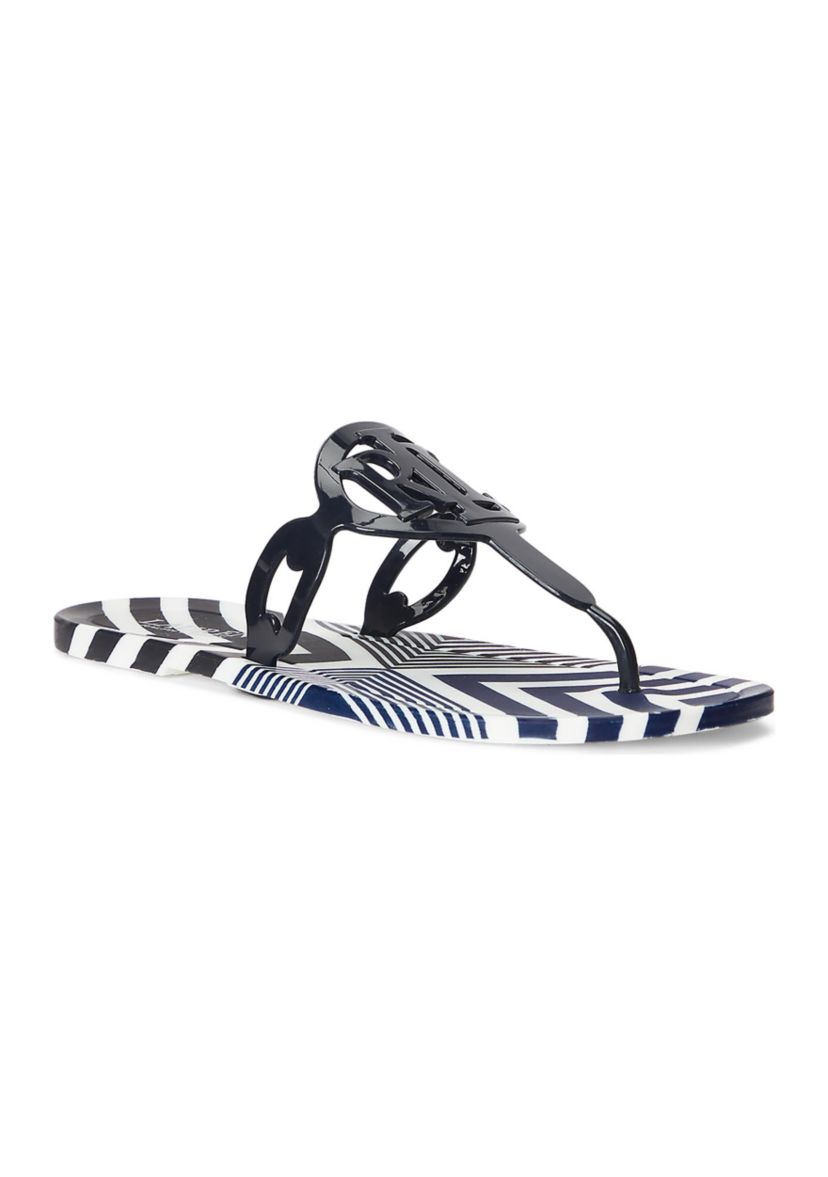 Audrie Striped Jelly Sandals
