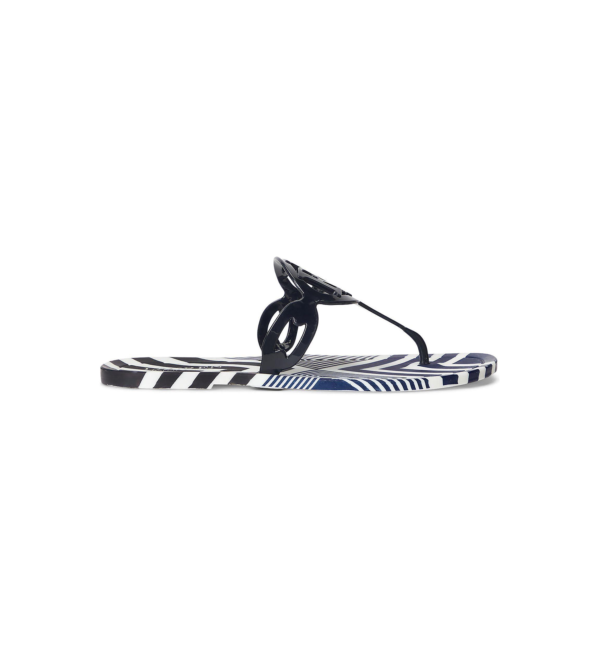 Audrie Striped Jelly Sandals