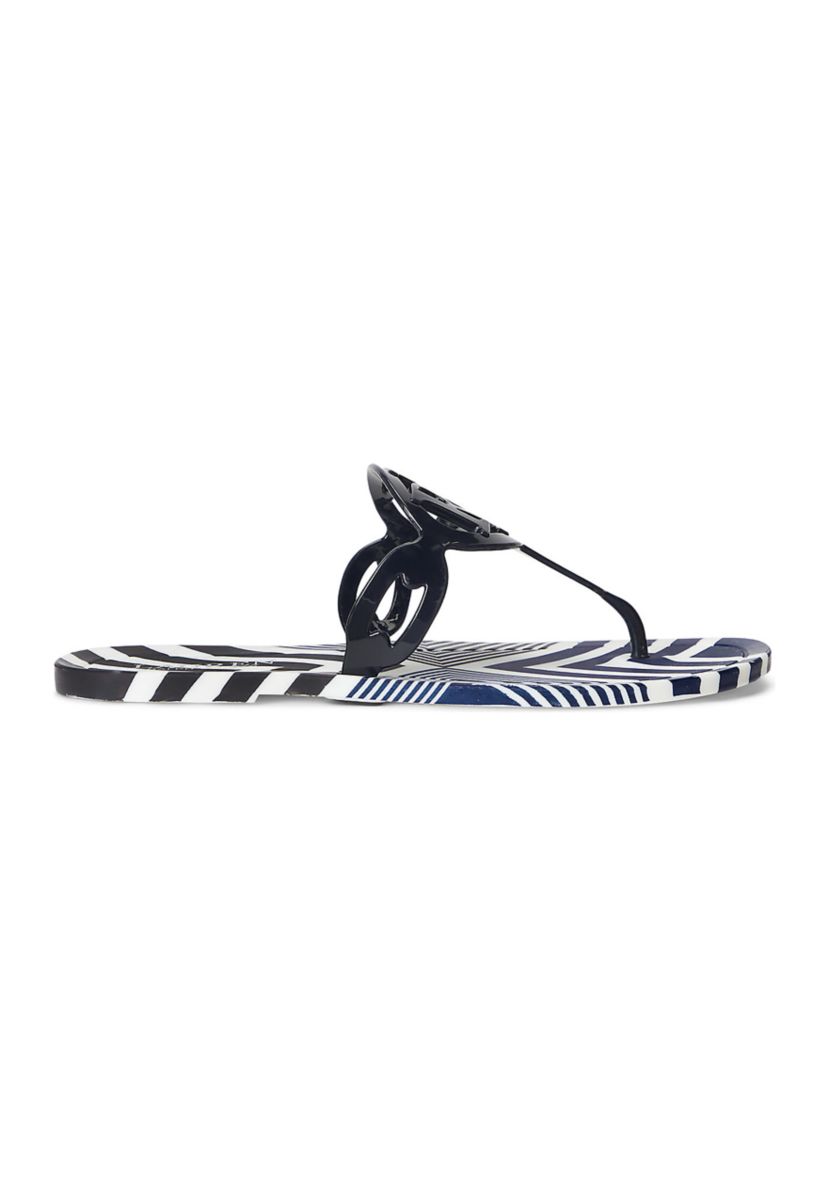 Audrie Striped Jelly Sandals
