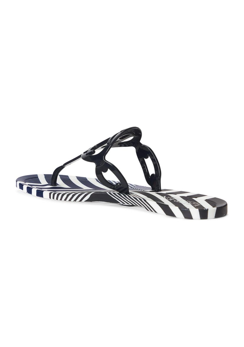 Audrie Striped Jelly Sandals
