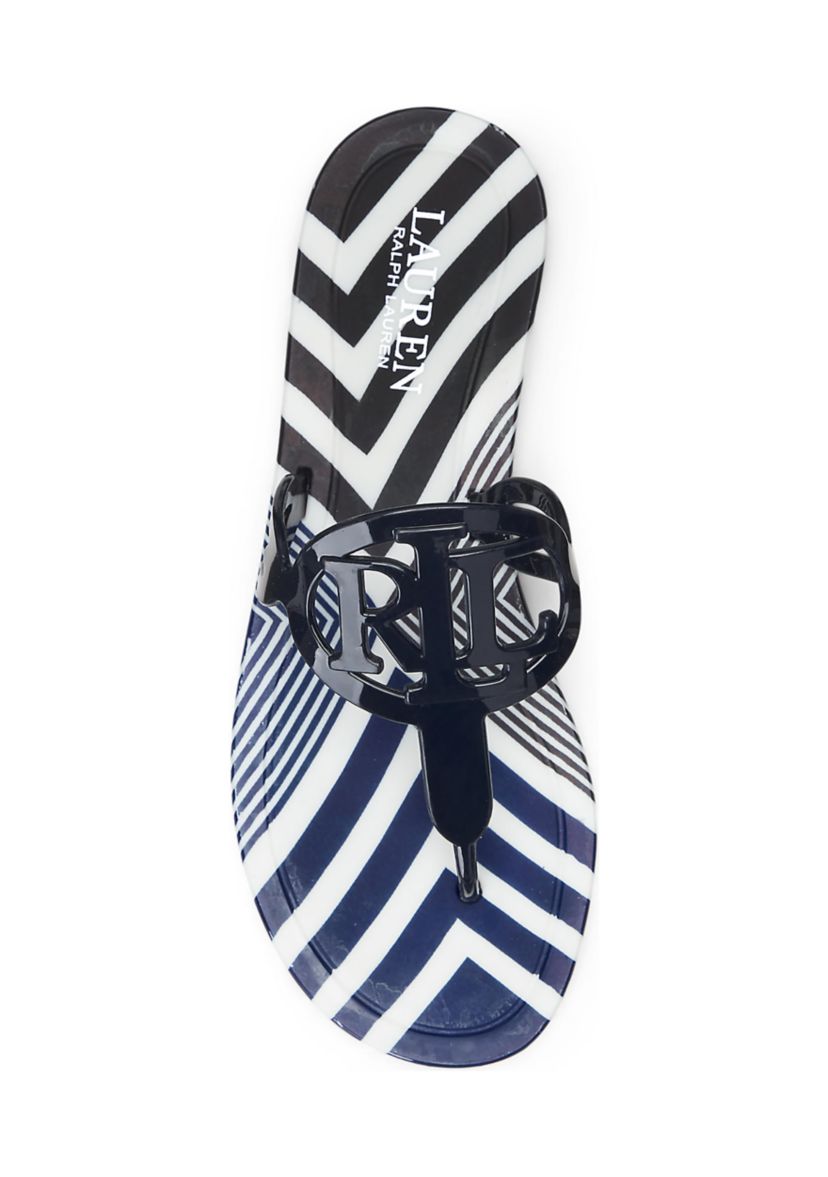 Audrie Striped Jelly Sandals