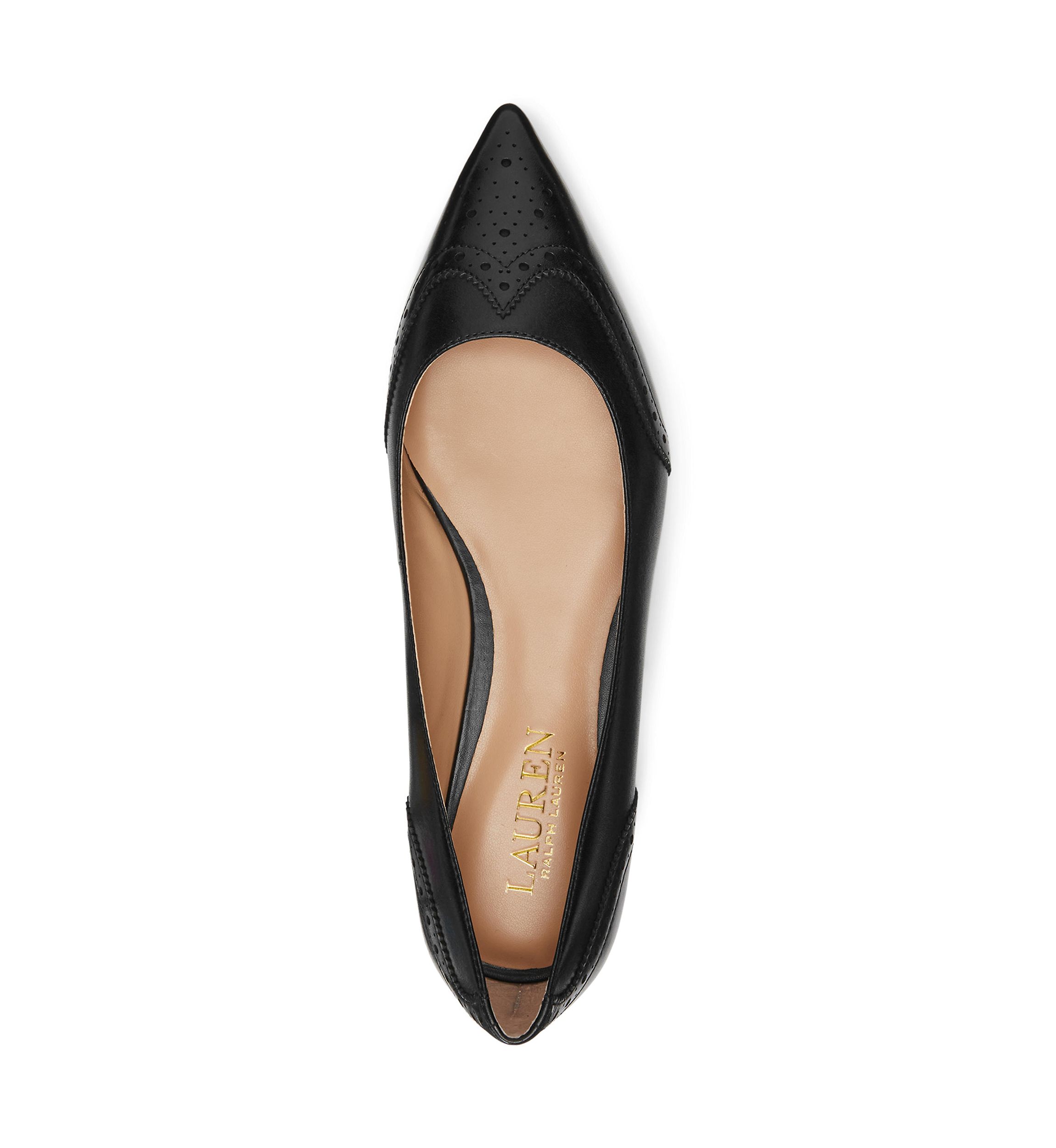 Loraine Burnished Leather Ballet Flats