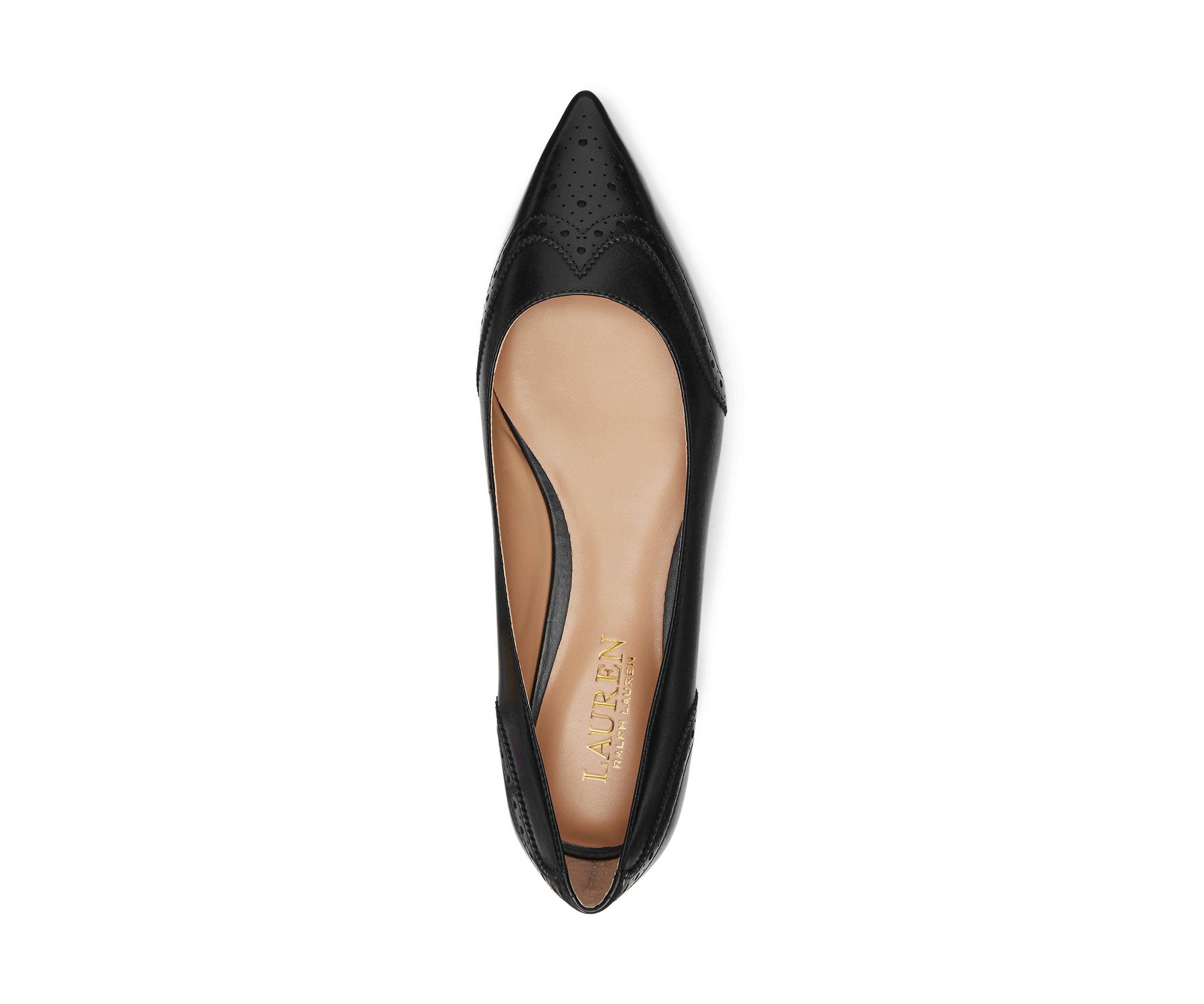 Loraine Burnished Leather Ballet Flats