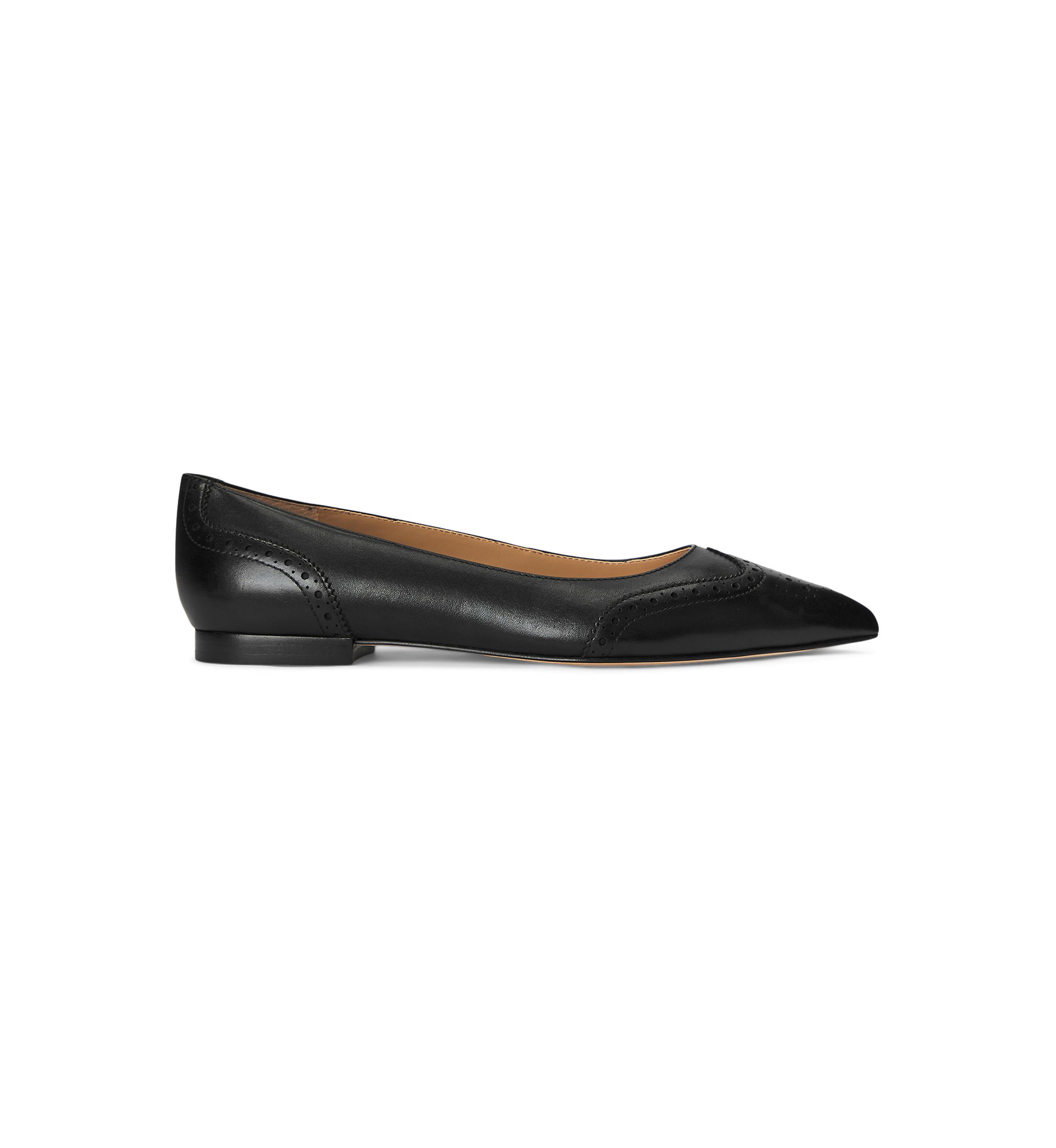 Loraine Burnished Leather Ballet Flats