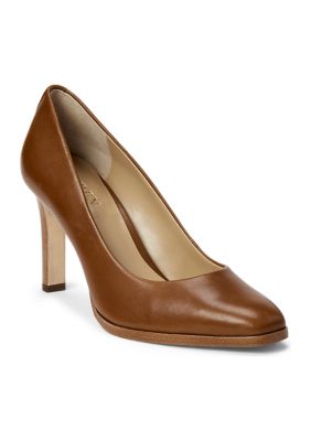 Lauren Ralph Lauren Camila Burnished Leather Pumps | belk