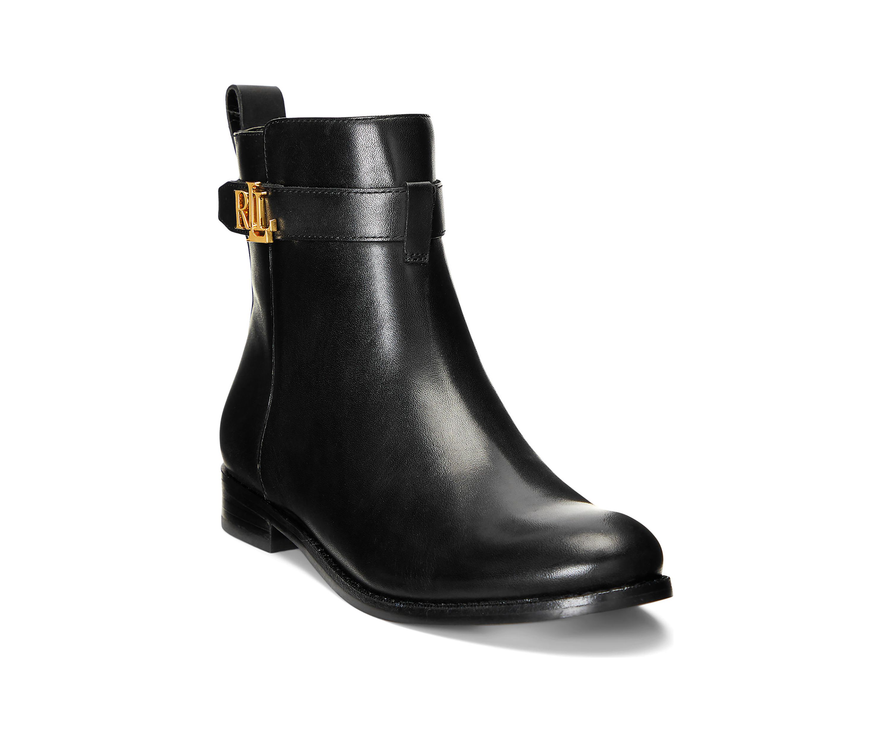 Briele Burnished Leather Booties
