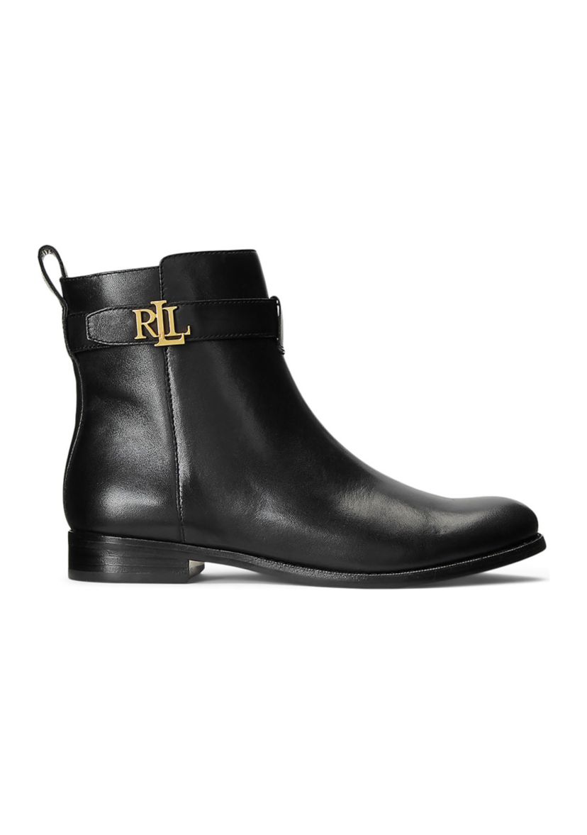 Briele Burnished Leather Booties