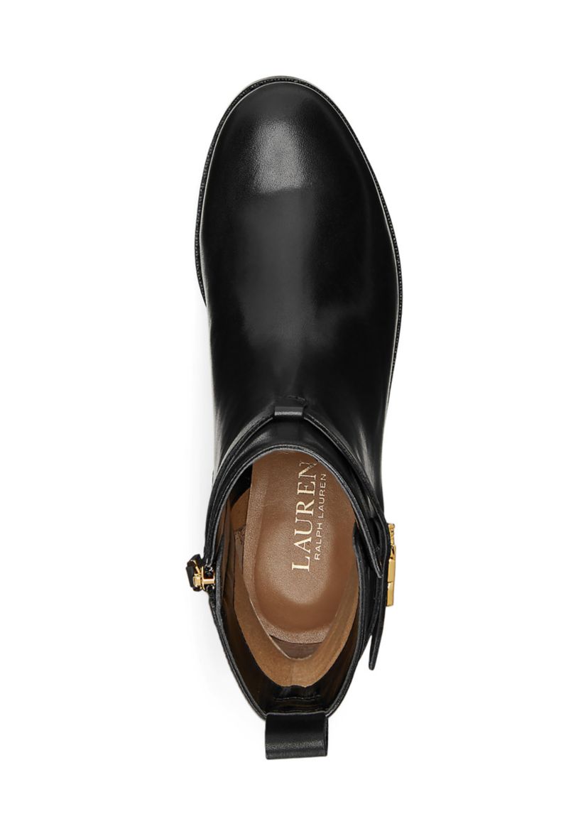 Briele Burnished Leather Booties