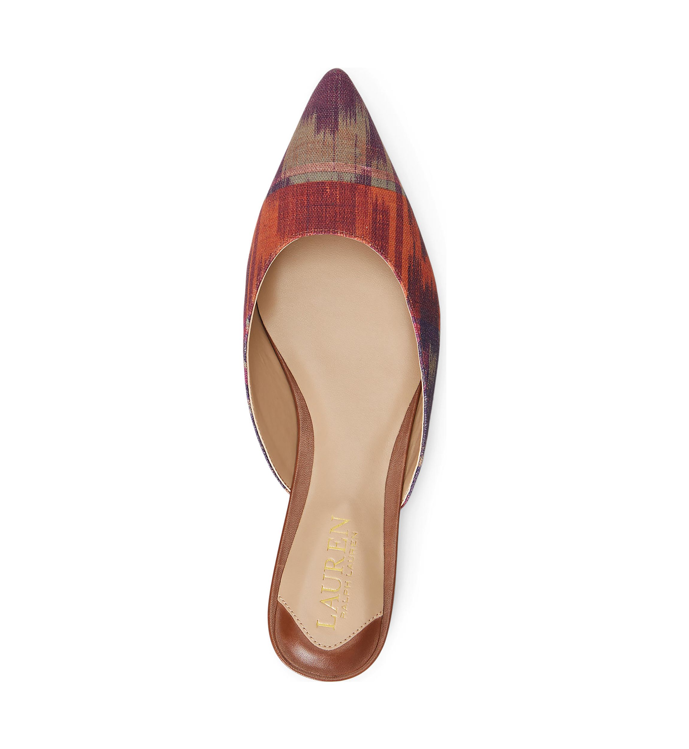 Londyn Geometric Print Canvas Mules