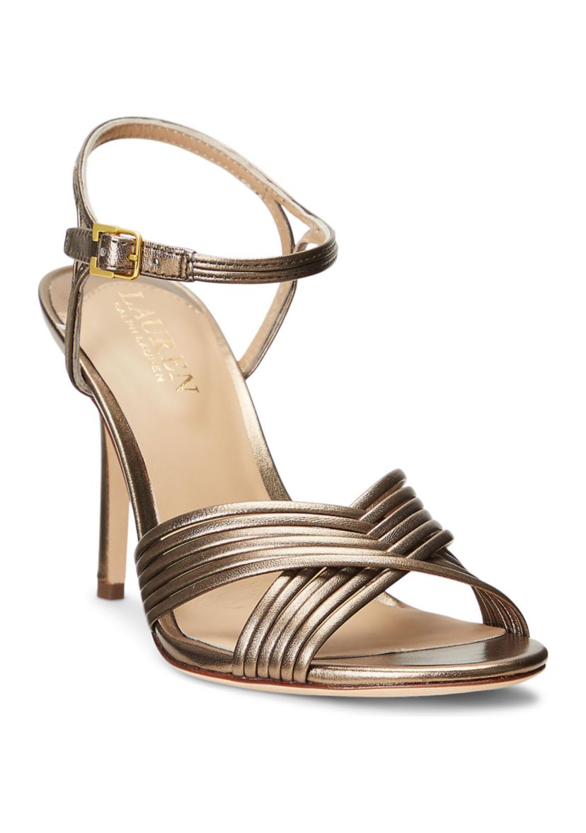 Madelaine Metallic Nappa Leather Sandals