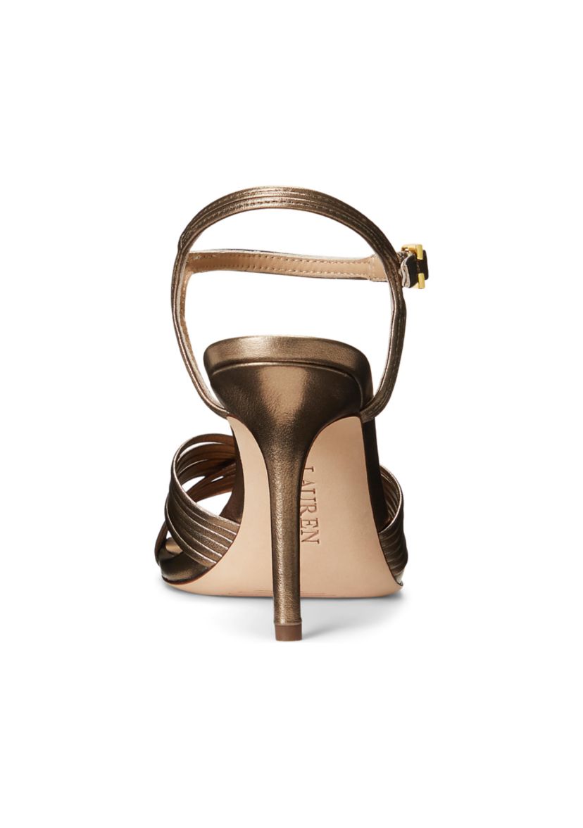 Madelaine Metallic Nappa Leather Sandals