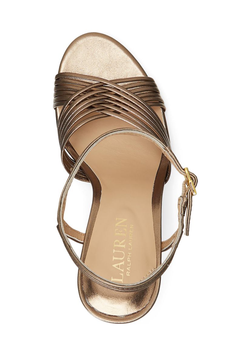 Madelaine Metallic Nappa Leather Sandals