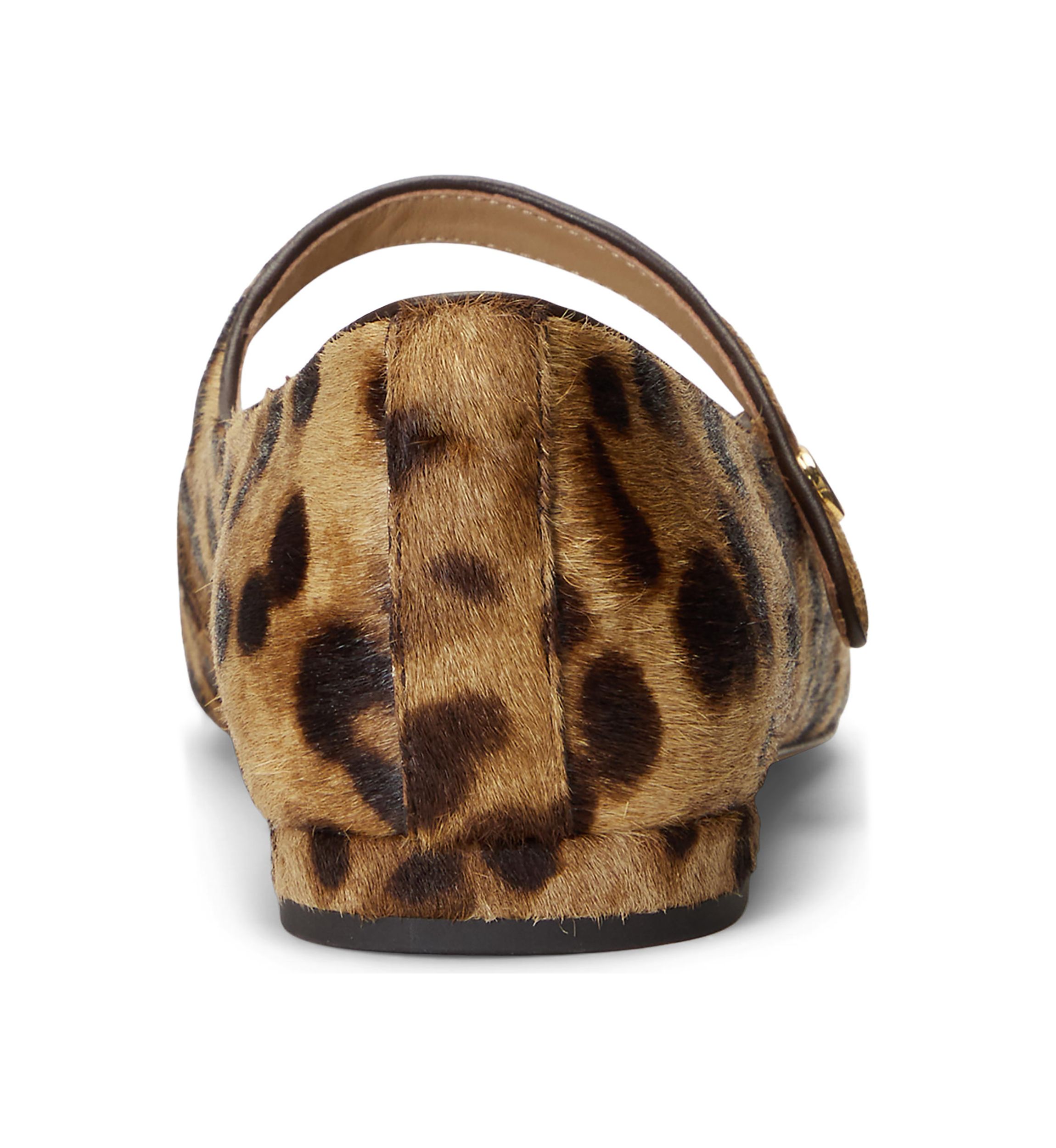 Londyn Leopard Print Haircalf Mary Jane Flats