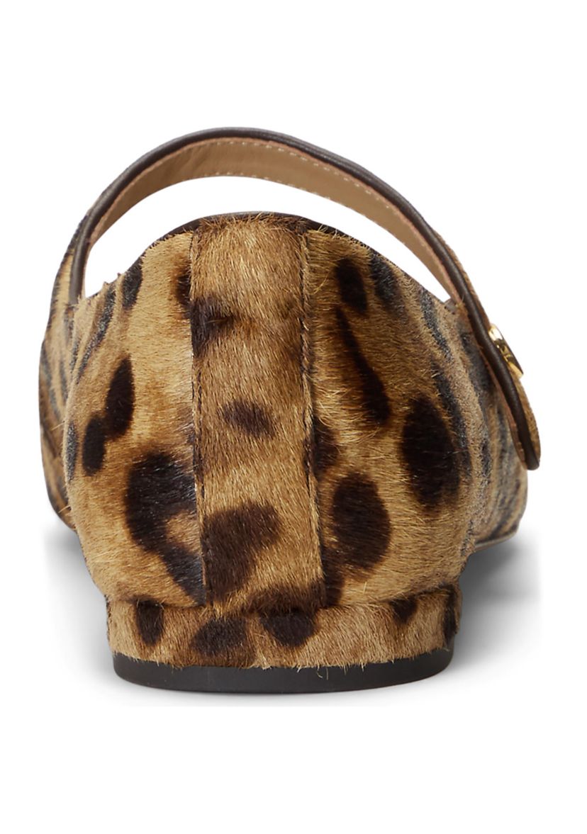 Londyn Leopard Print Haircalf Mary Jane Flats
