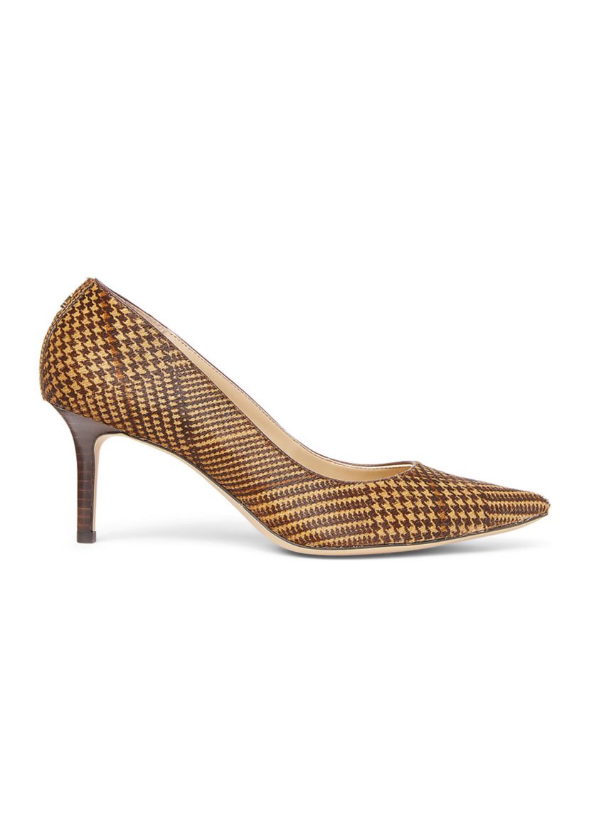Lanette Glen Plaid Haircalf Pumps
