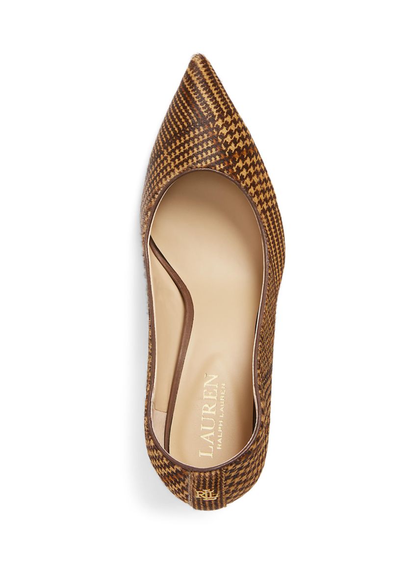Lanette Glen Plaid Haircalf Pumps