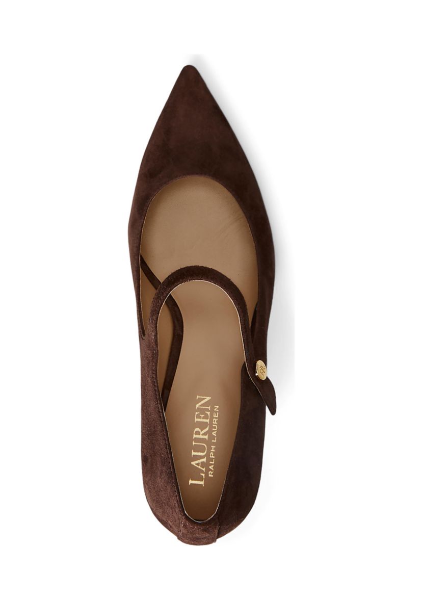 Lanette Suede Mary Jane Pumps