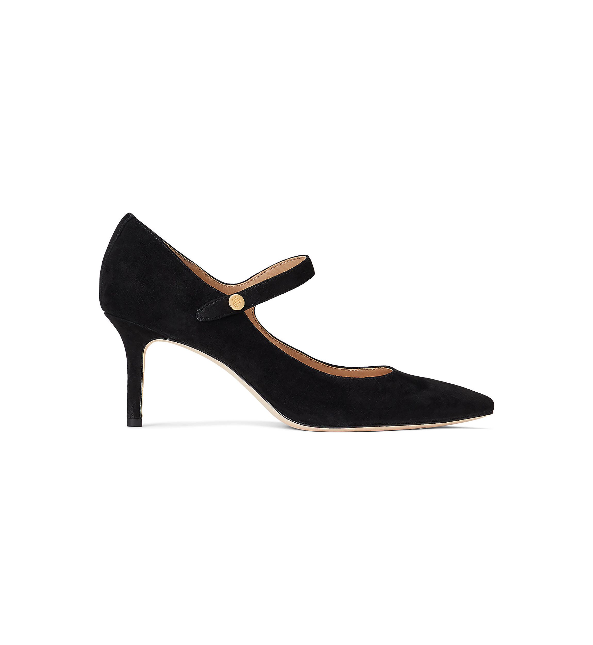 Lanette Suede Mary Jane Pumps