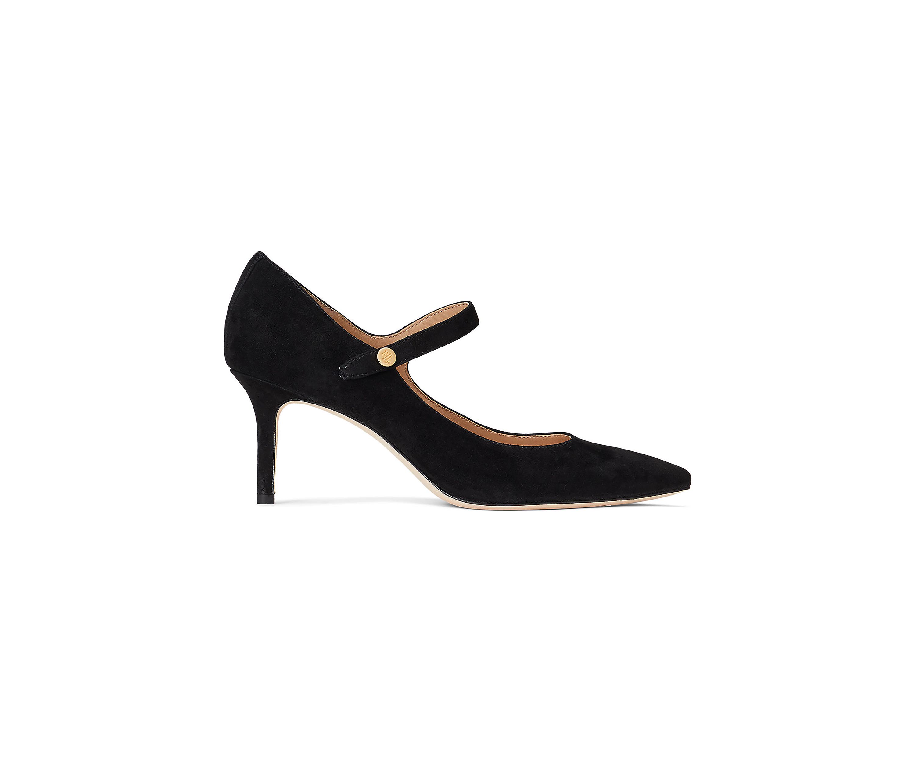Lanette Suede Mary Jane Pumps