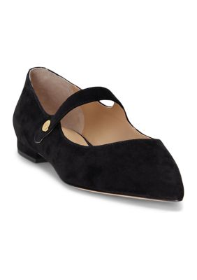 Lauren Ralph Lauren Londyn Suede Mary Jane Flats | belk