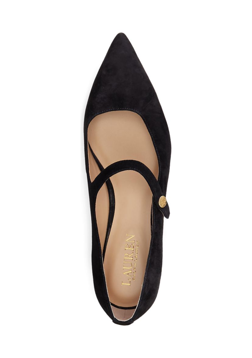 Londyn Suede Mary Jane Flats