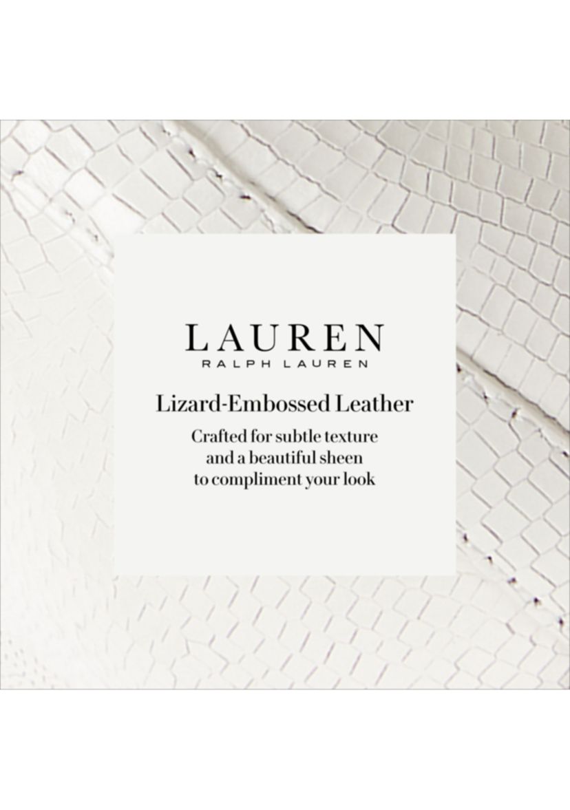 Gwen Lizard Embossed Leather Sandals