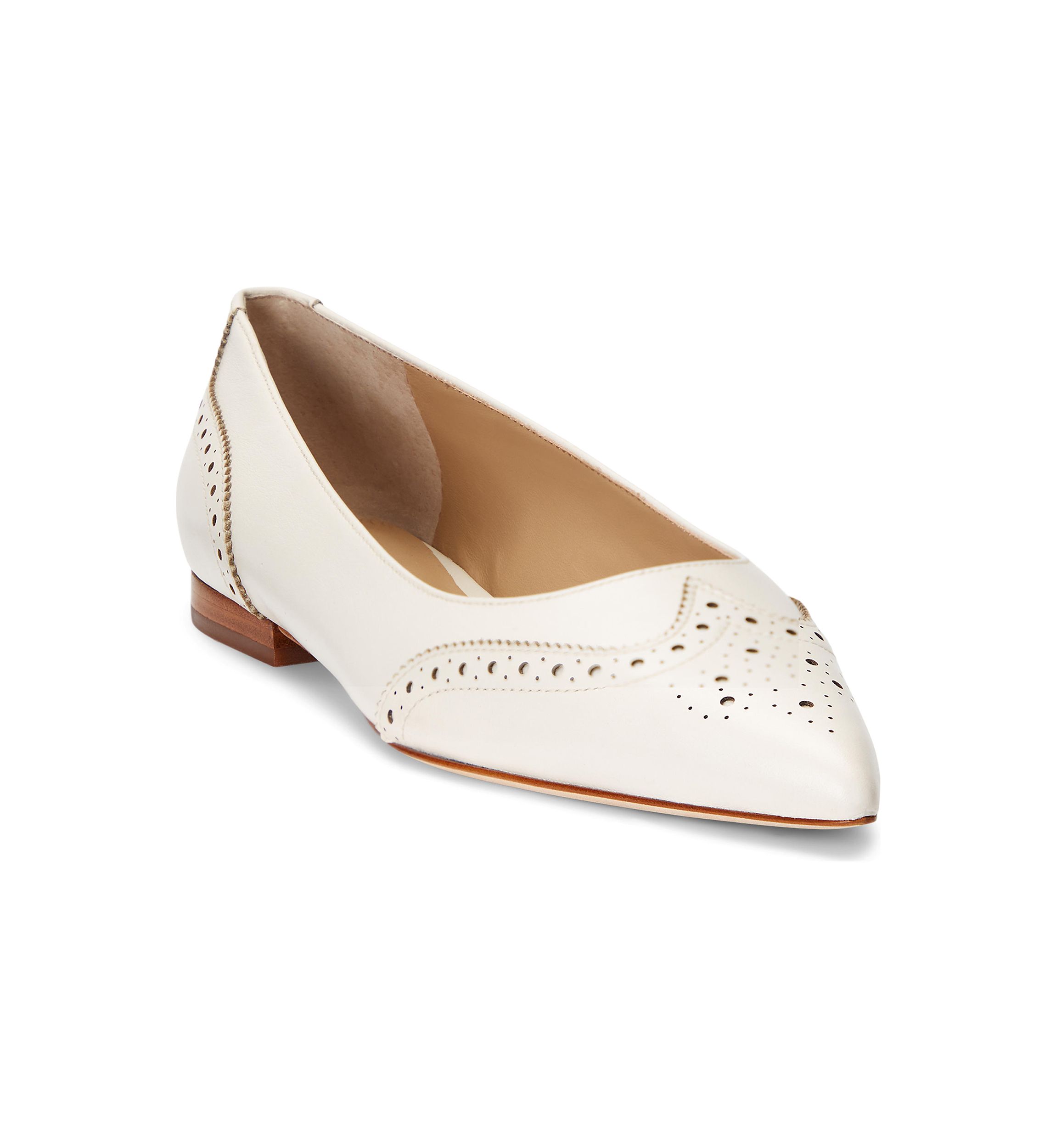Loraine Nappa Leather Ballet Flats