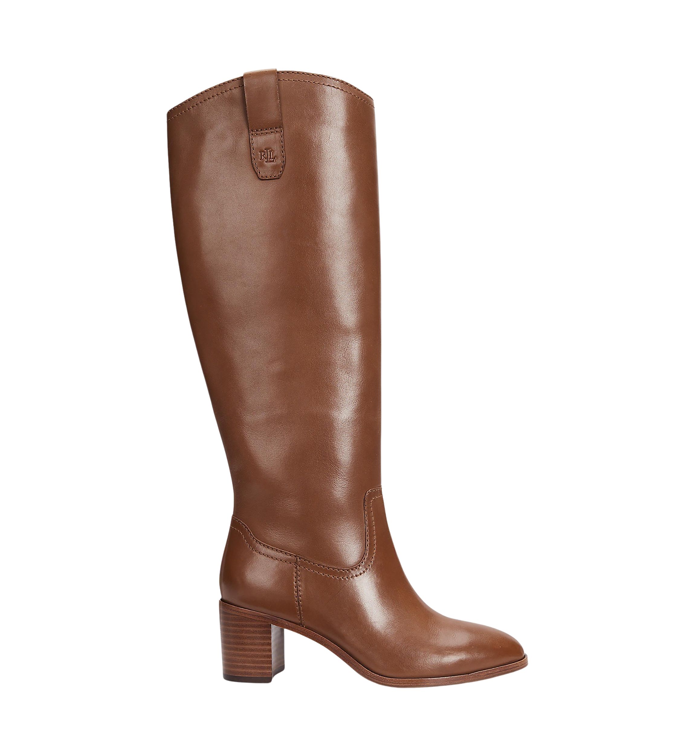 Carla Burnished Leather Tall Boots 
