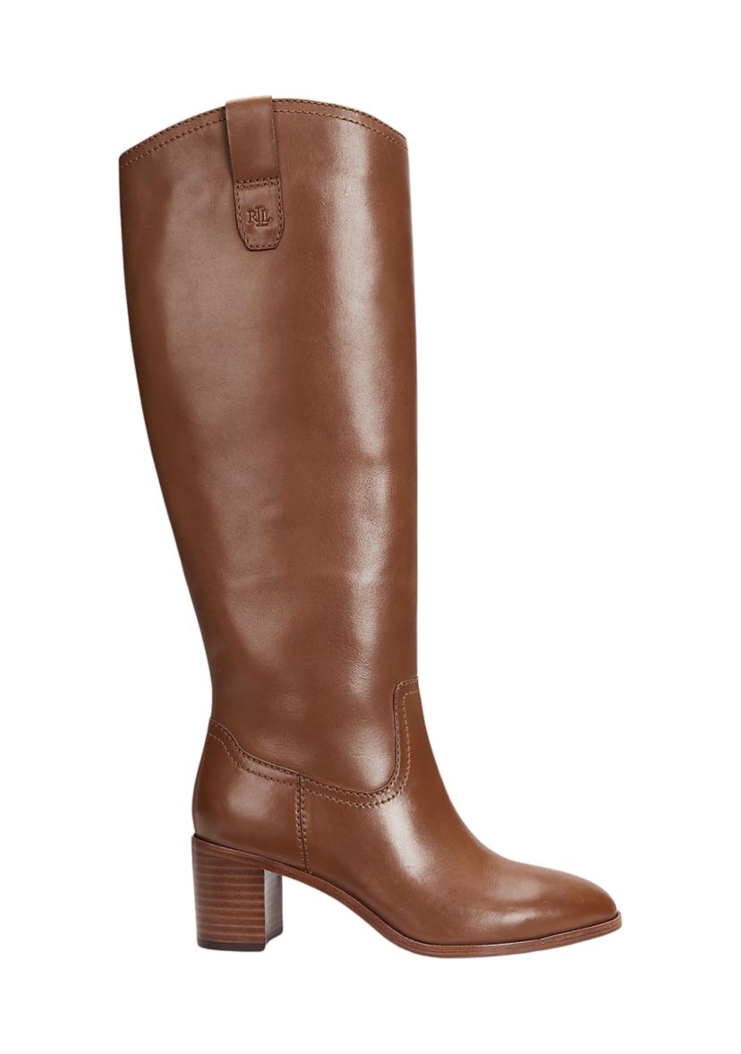 Carla Burnished Leather Tall Boots 