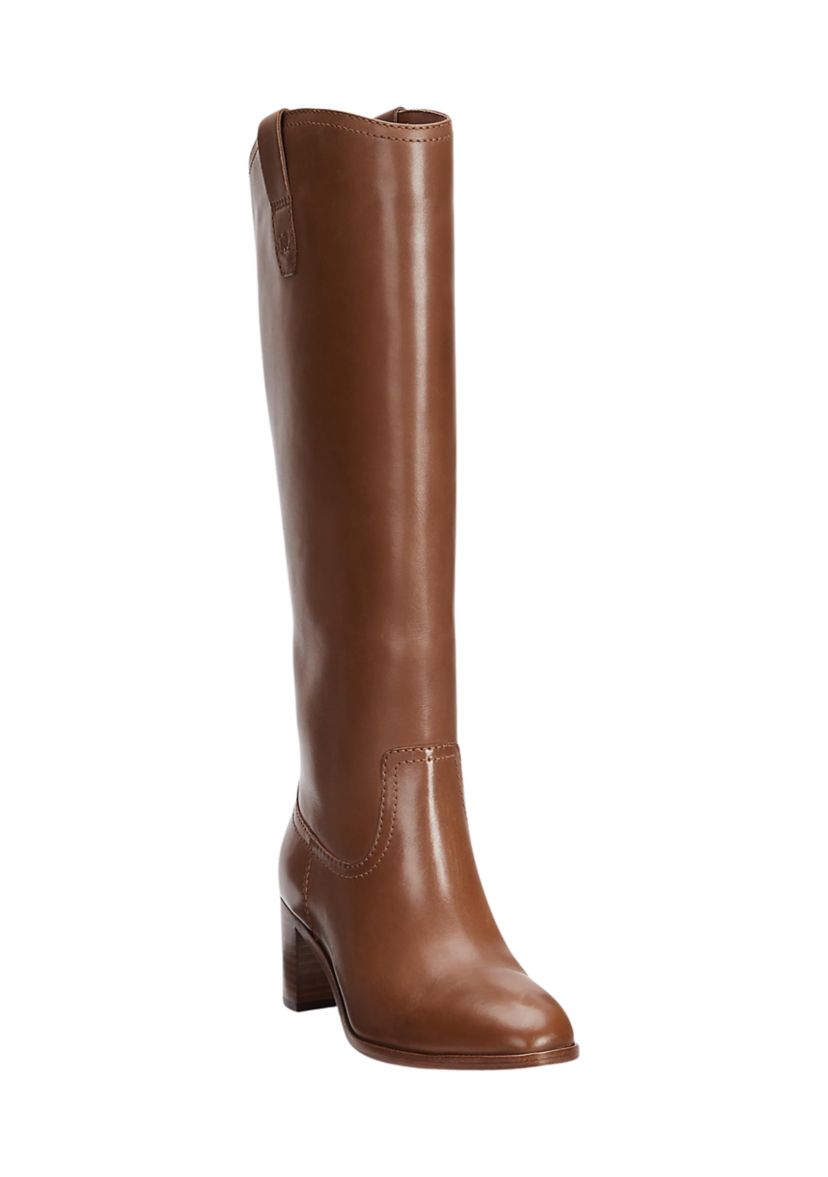 Carla Burnished Leather Tall Boots 