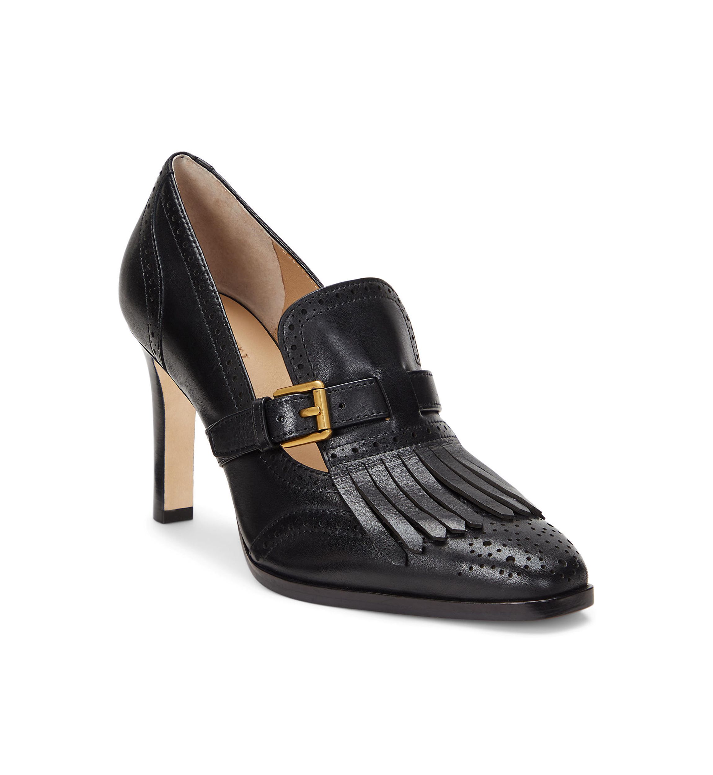 Colleen Perforated Leather Kiltie Pump