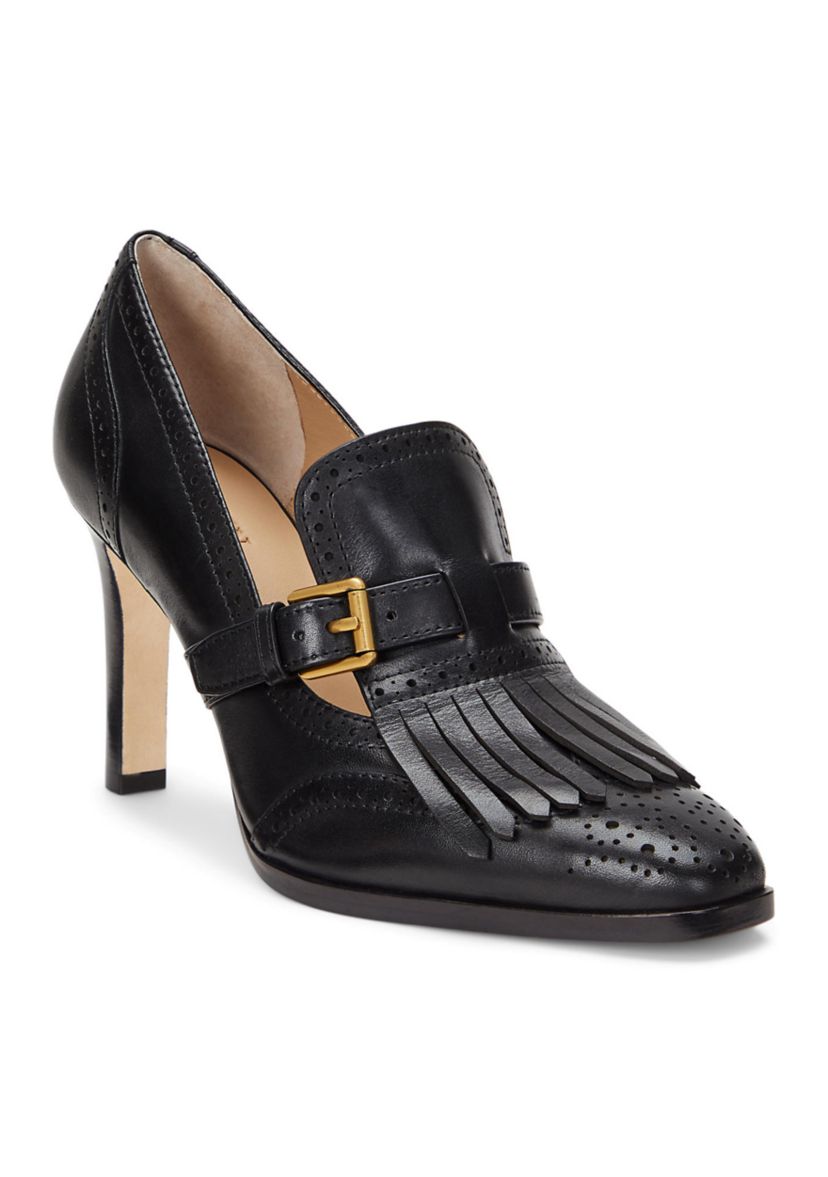 Colleen Perforated Leather Kiltie Pump