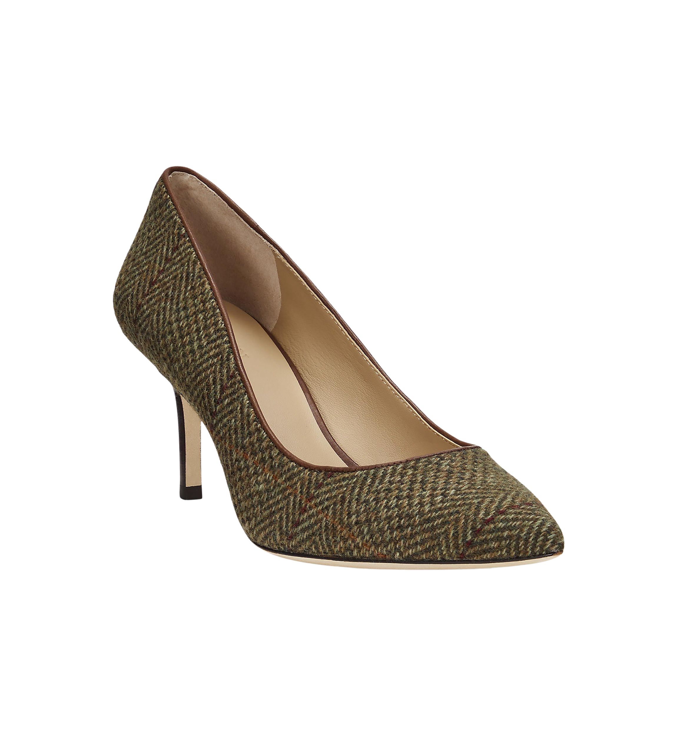 Lanette Herringbone Tweed Pumps