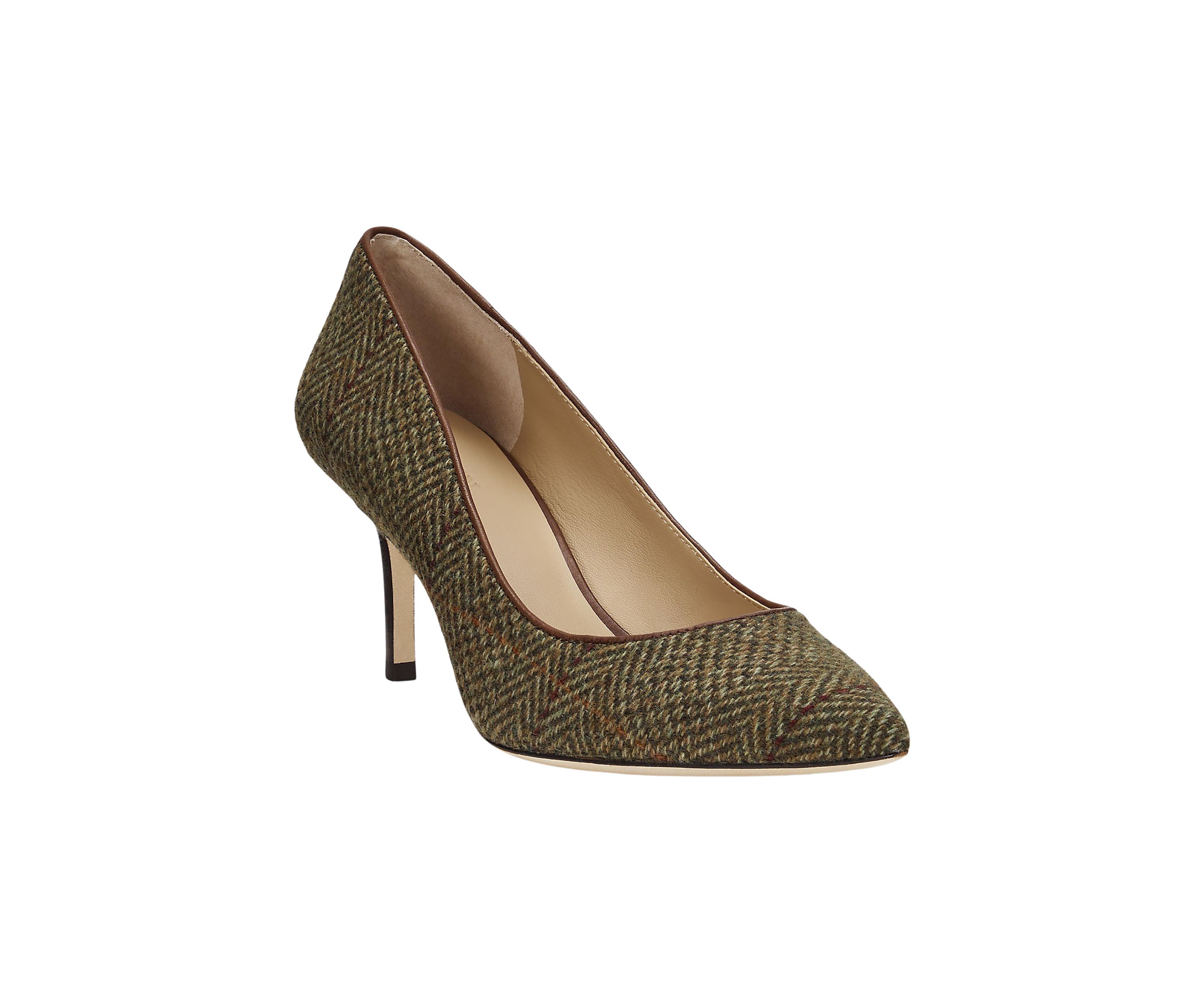 Lanette Herringbone Tweed Pumps