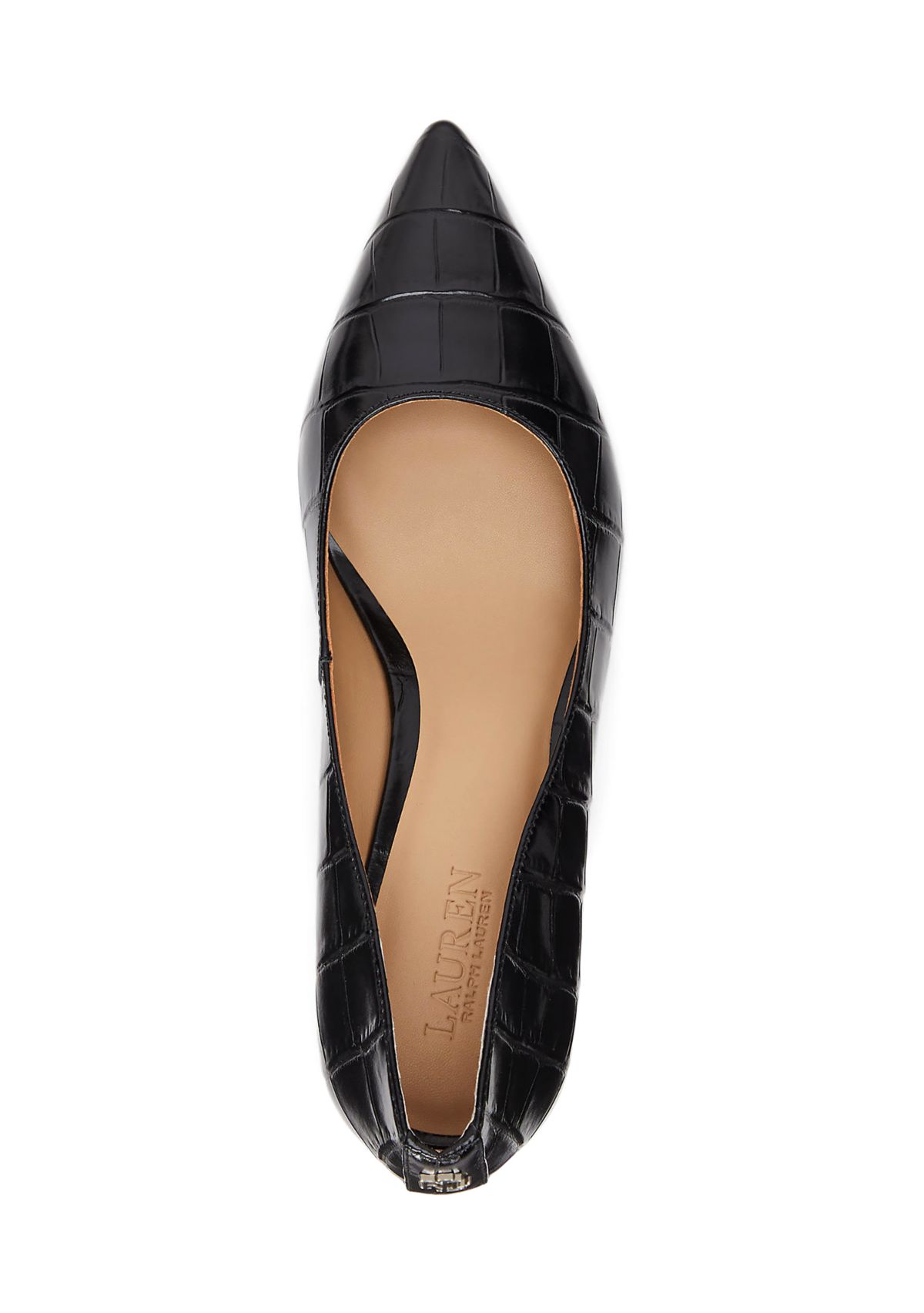 Adrienne Crocodile Embossed Leather Pumps