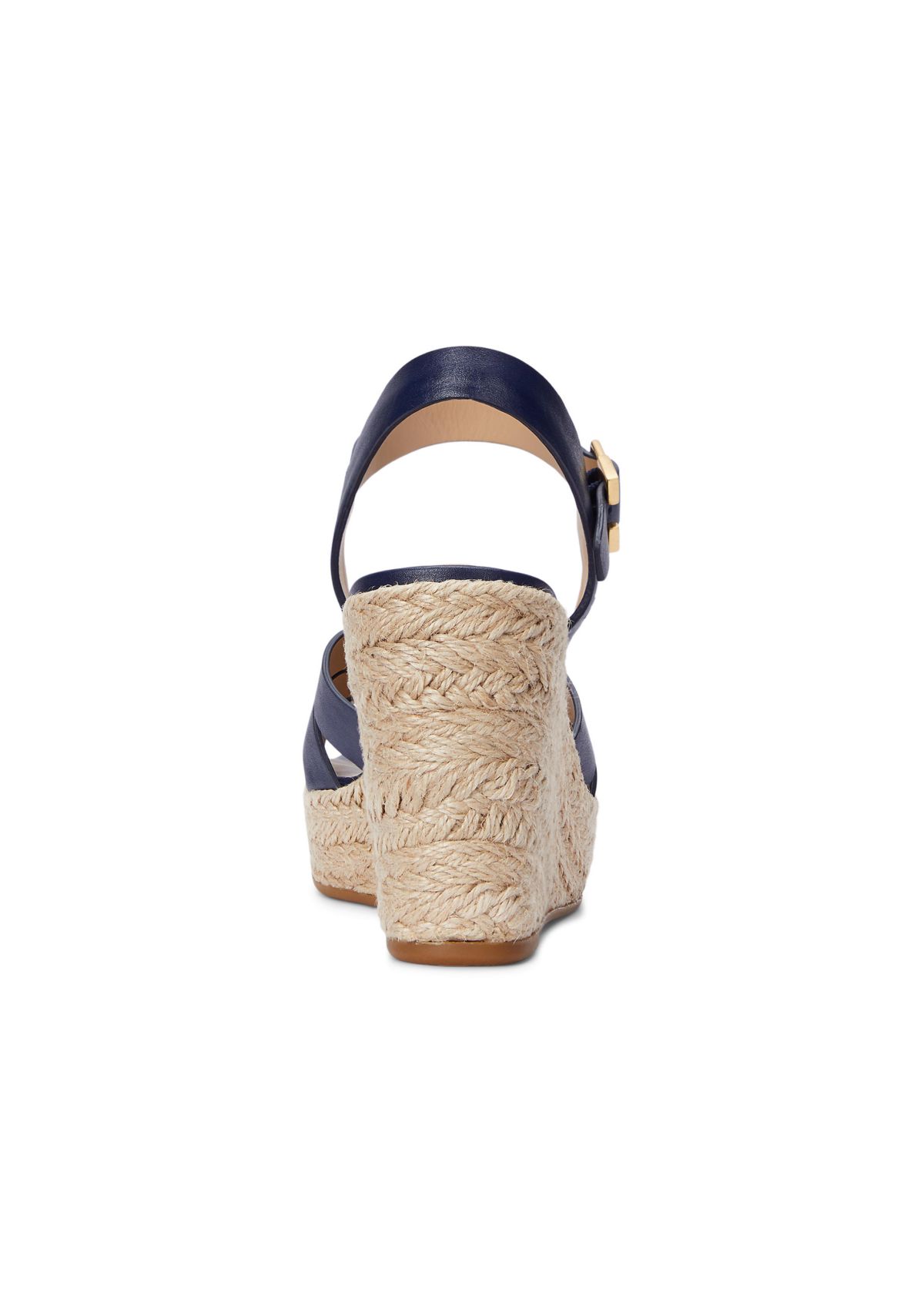 Soffia Nappa Leather Espadrille Wedge Sandals