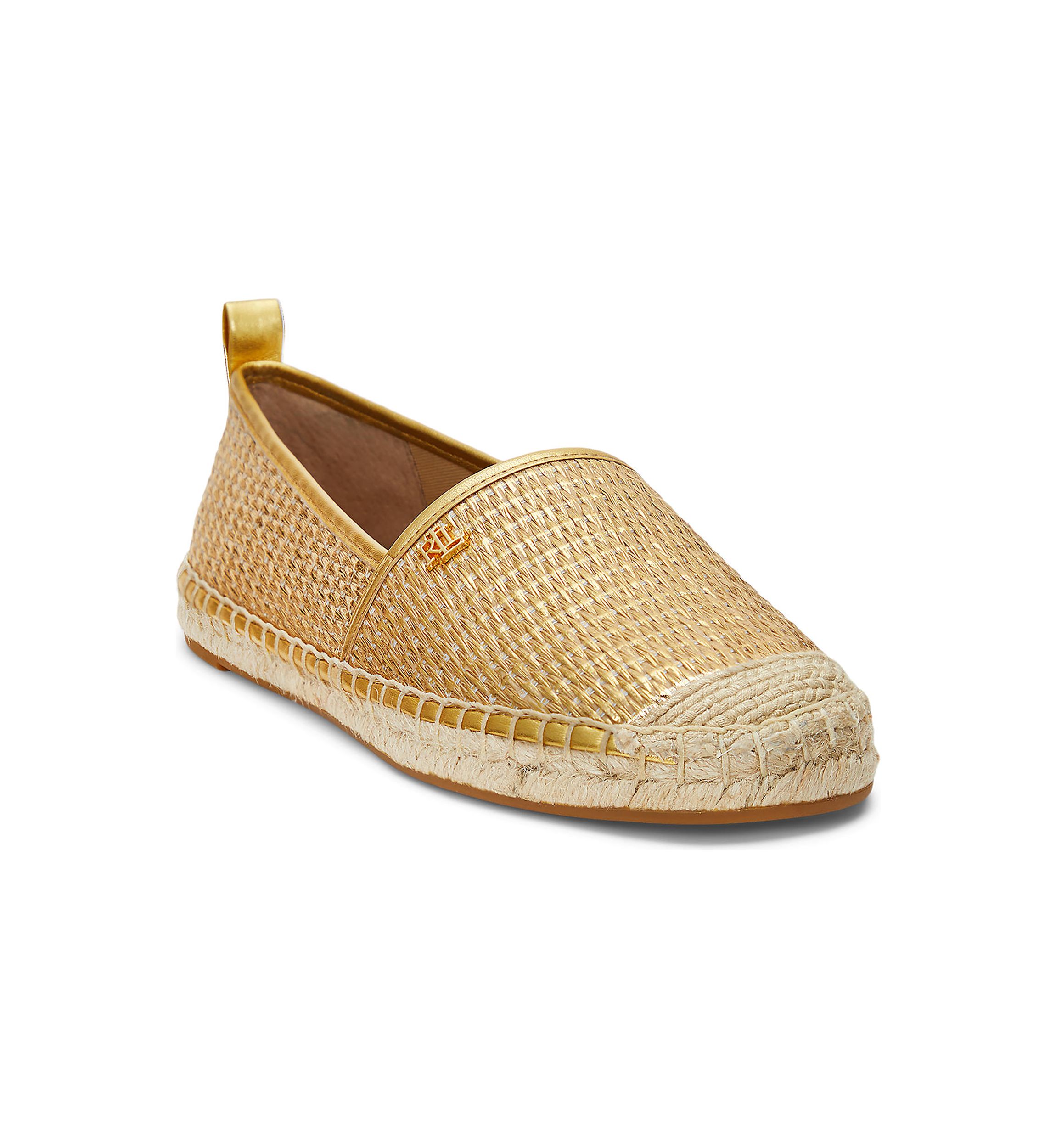 Cameryn III Metallic Straw Espadrille Flats