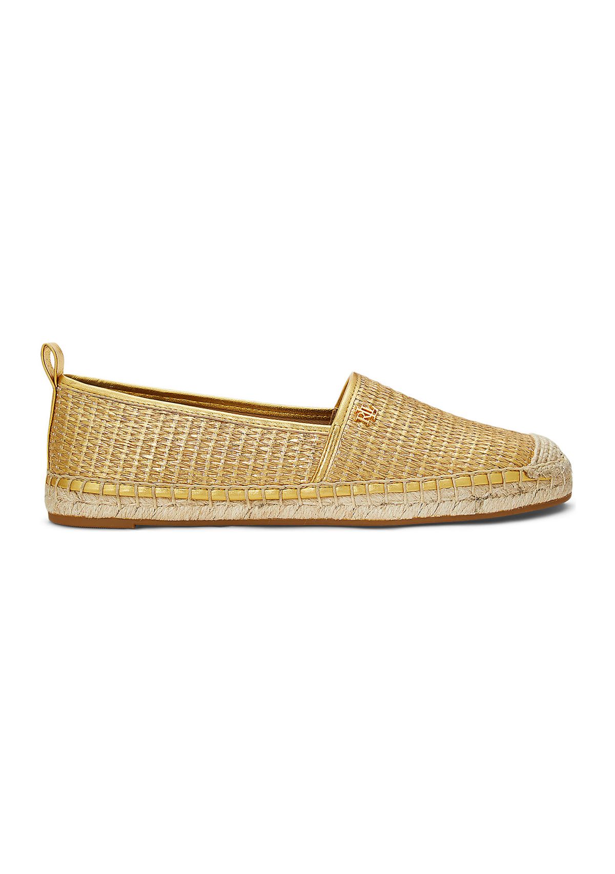 Cameryn III Metallic Straw Espadrille Flats
