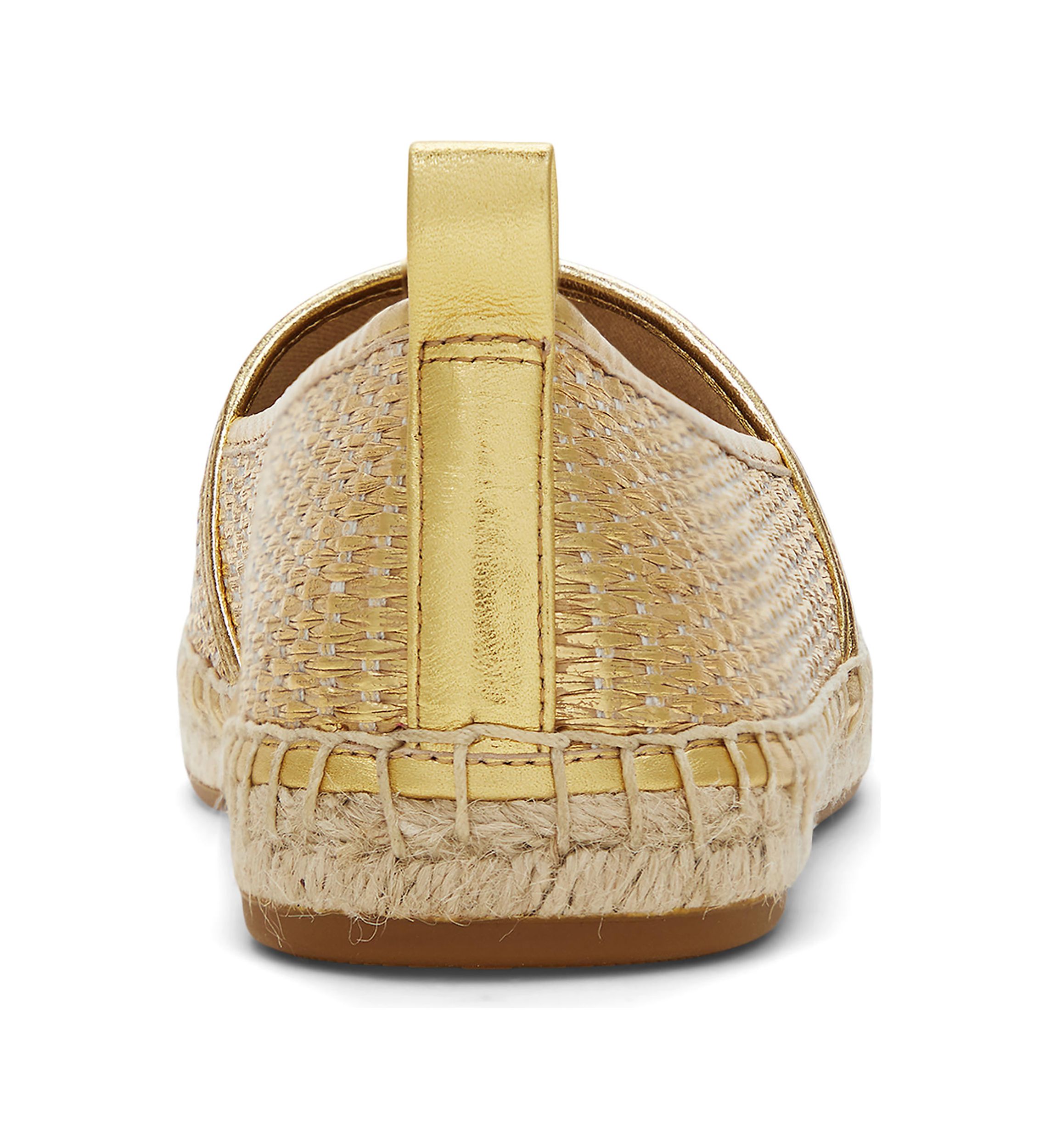 Cameryn III Metallic Straw Espadrille Flats