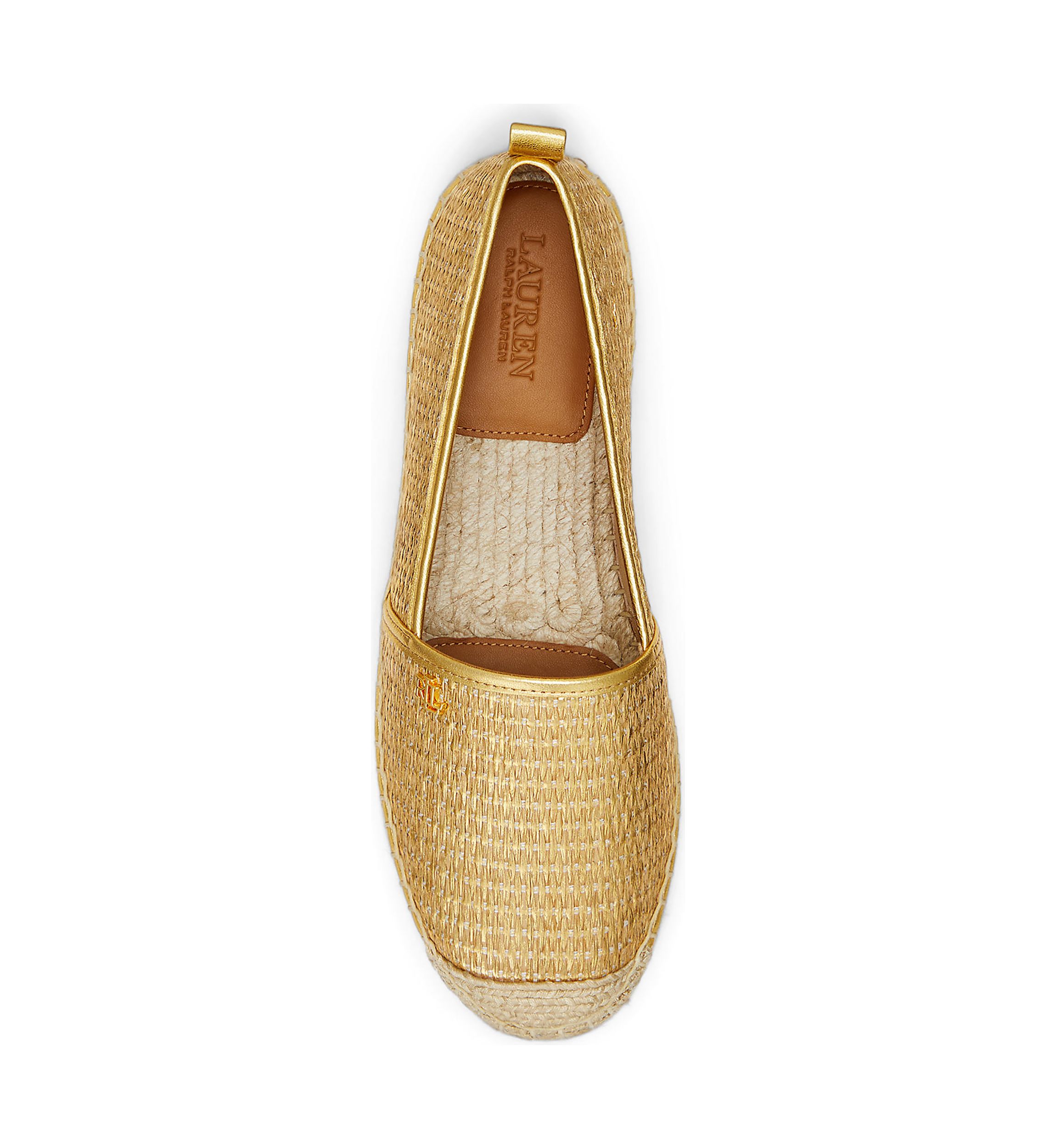 Cameryn III Metallic Straw Espadrille Flats