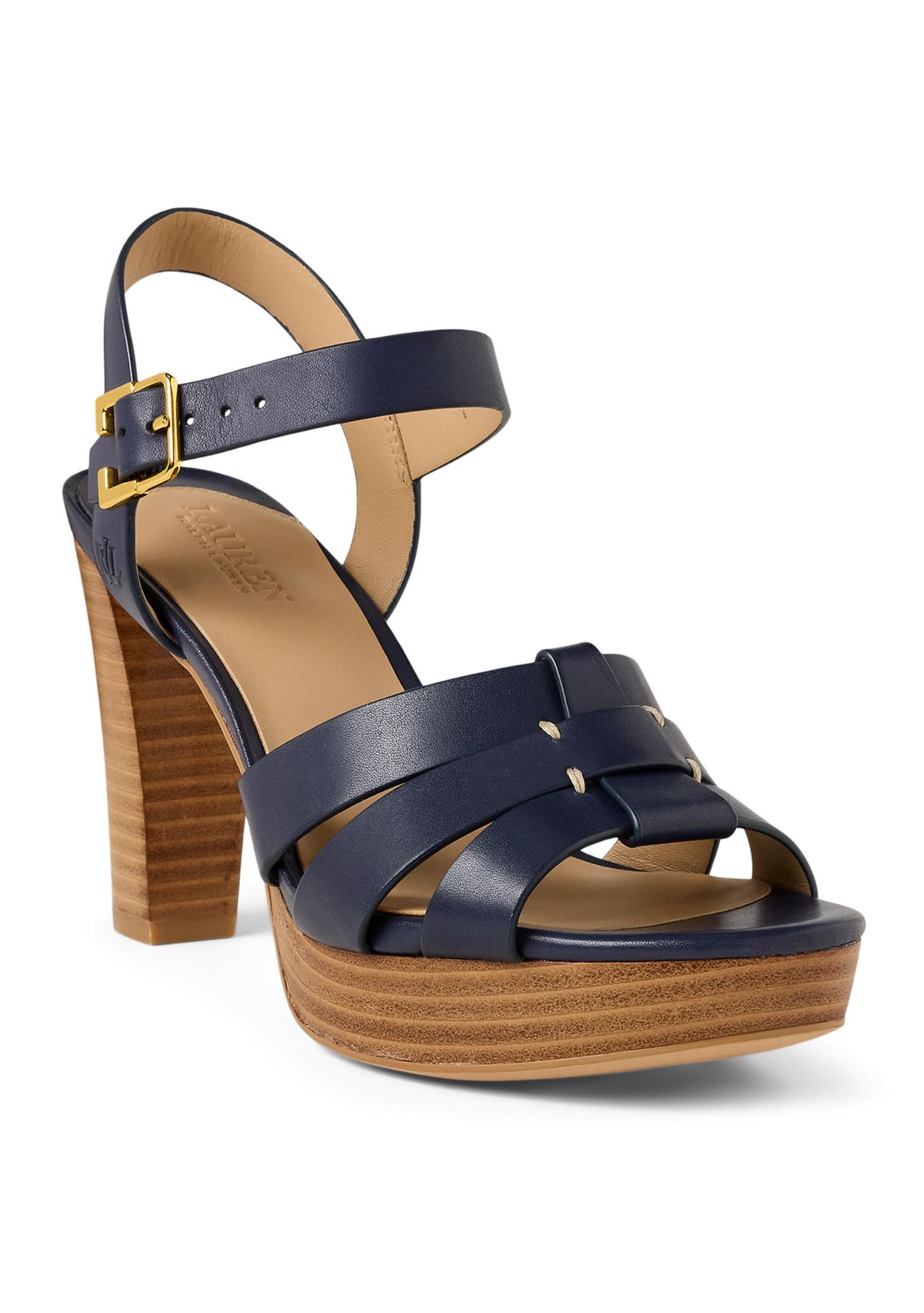 Soffia Burnished Leather Sandals