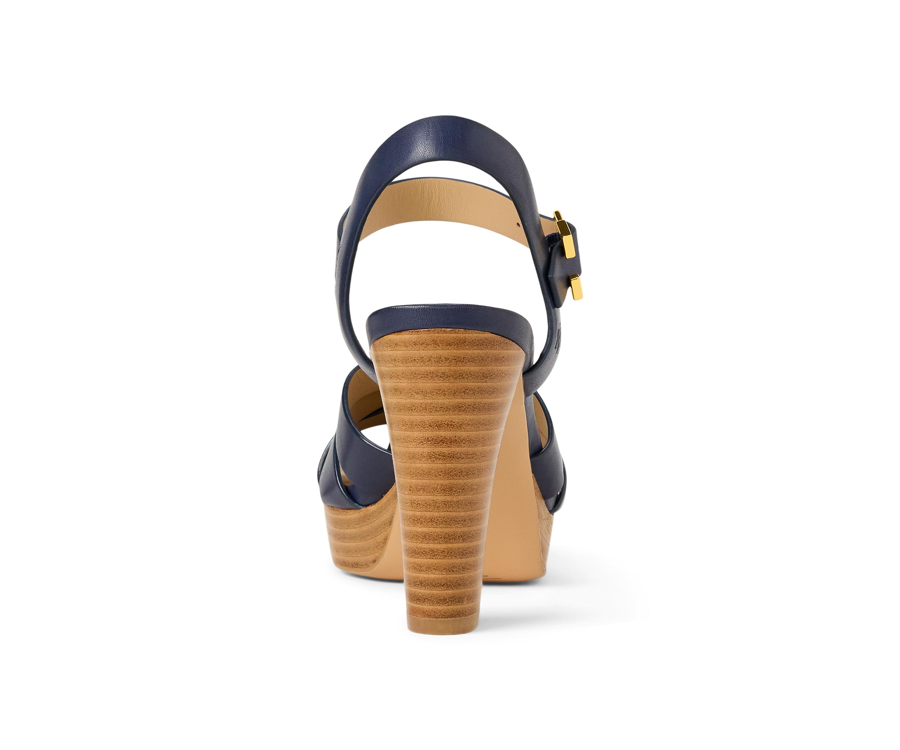 Soffia Burnished Leather Sandals