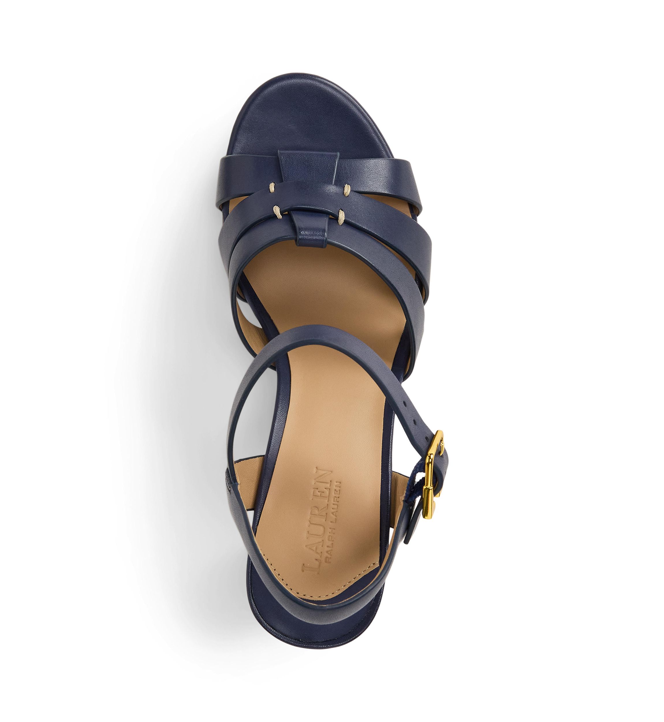 Soffia Burnished Leather Sandals